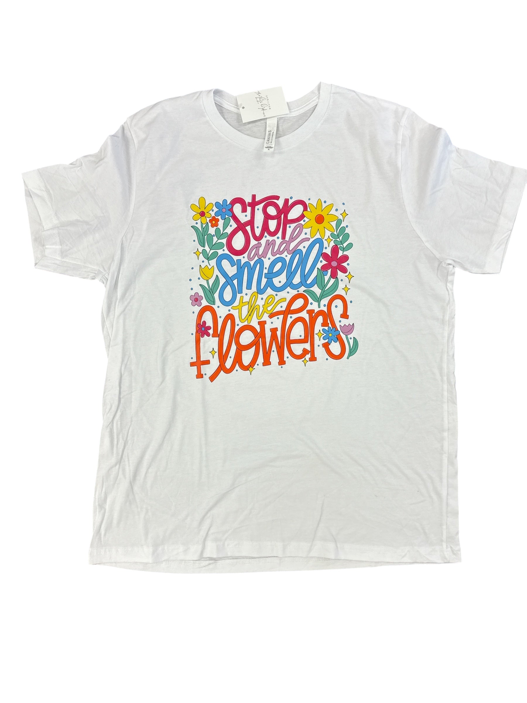 Stop and Smell the Flowers TShirt-110 Graphic Tee-Simply Stylish Boutique-Simply Stylish Boutique | Women’s & Kid’s Fashion | Paducah, KY