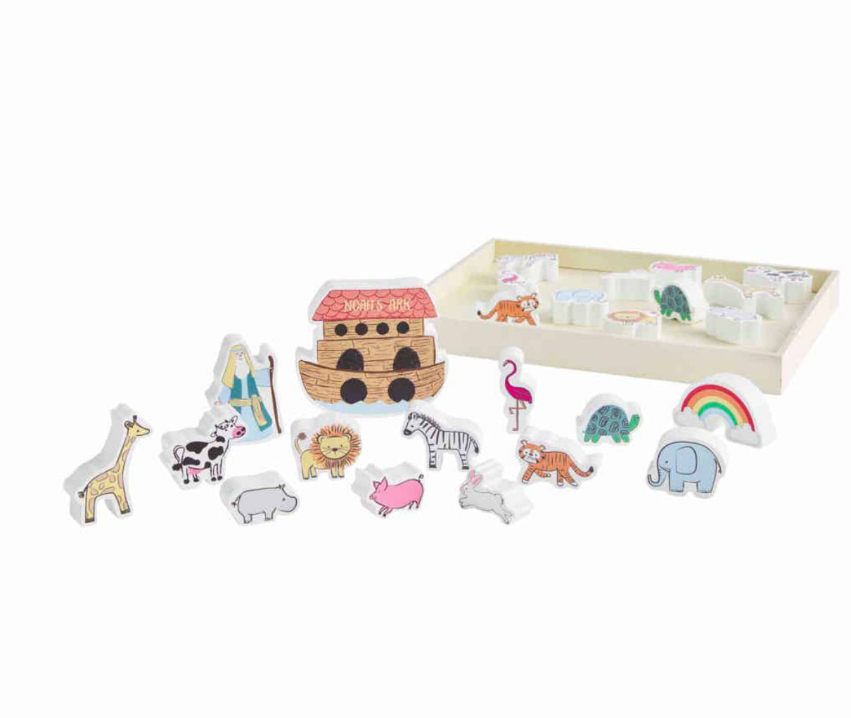 Noah's Ark Wood Toy Set-520 Baby & Kids Gifts-mud pie-Simply Stylish Boutique | Women’s & Kid’s Fashion | Paducah, KY