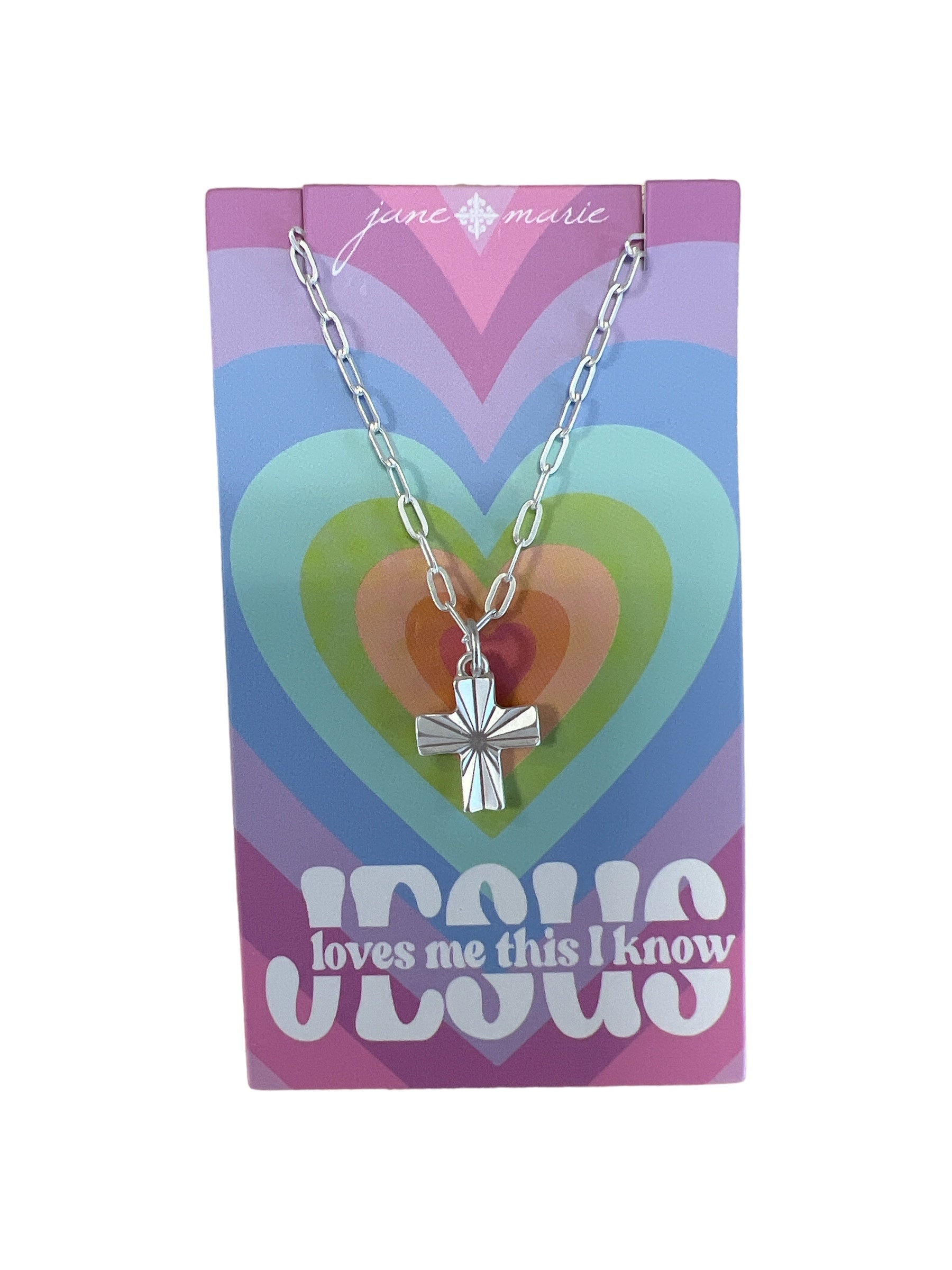 Silver Starburst Cross Necklace-410 Jewelry-Simply Stylish Boutique-Simply Stylish Boutique | Women’s & Kid’s Fashion | Paducah, KY