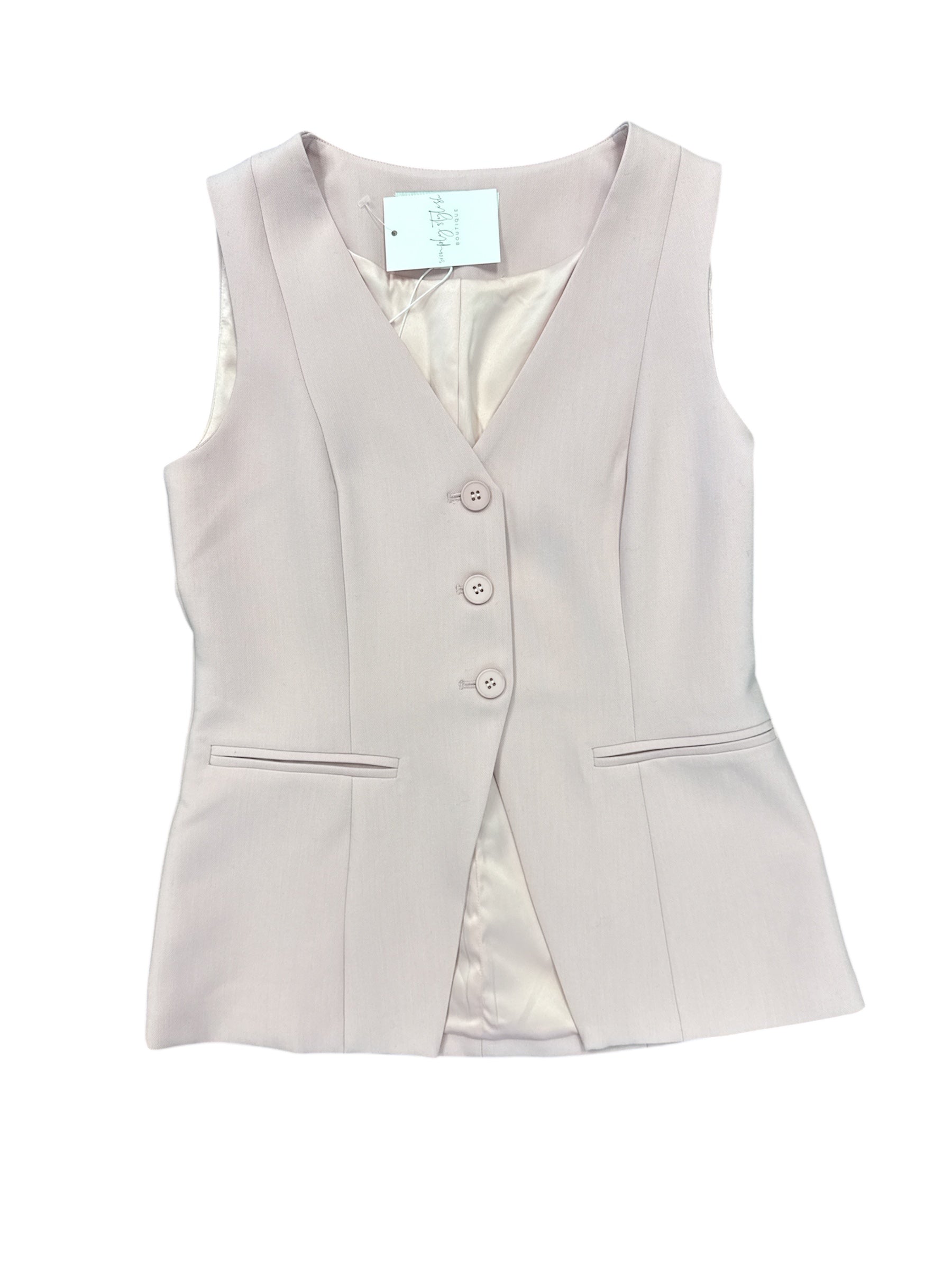 Mila Longline Vest-130 Dressy Tops & Blouses-Simply Stylish Boutique-Simply Stylish Boutique | Women’s & Kid’s Fashion | Paducah, KY