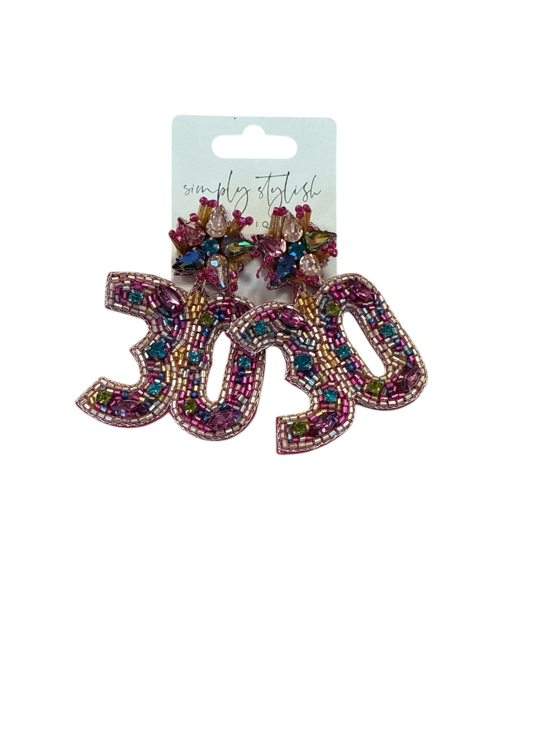 Beaded Milestone Earrings-410 Jewelry-Simply Stylish Boutique-Simply Stylish Boutique | Women’s & Kid’s Fashion | Paducah, KY