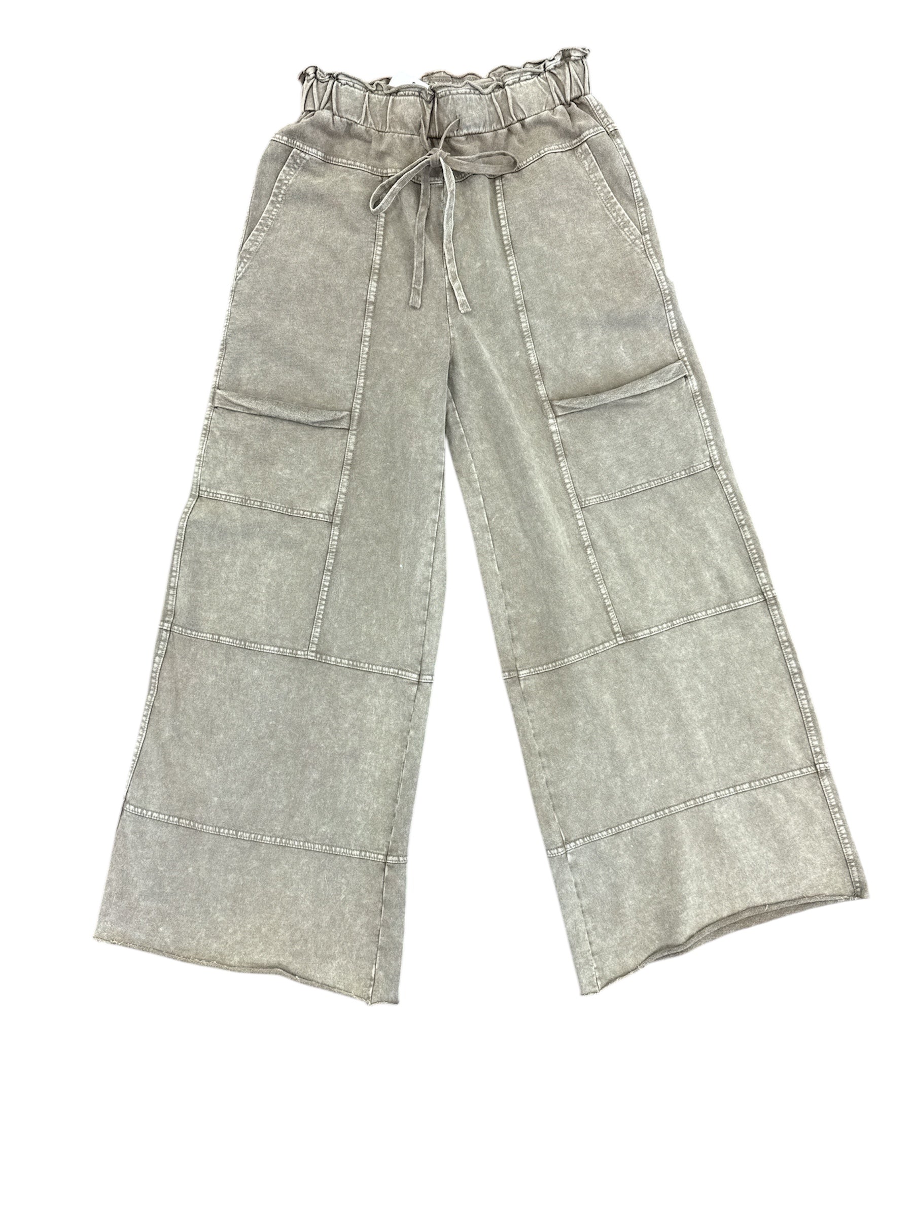 Terry Knit Cargo Sweatpants-230 Pants-Simply Stylish Boutique-Simply Stylish Boutique | Women’s & Kid’s Fashion | Paducah, KY