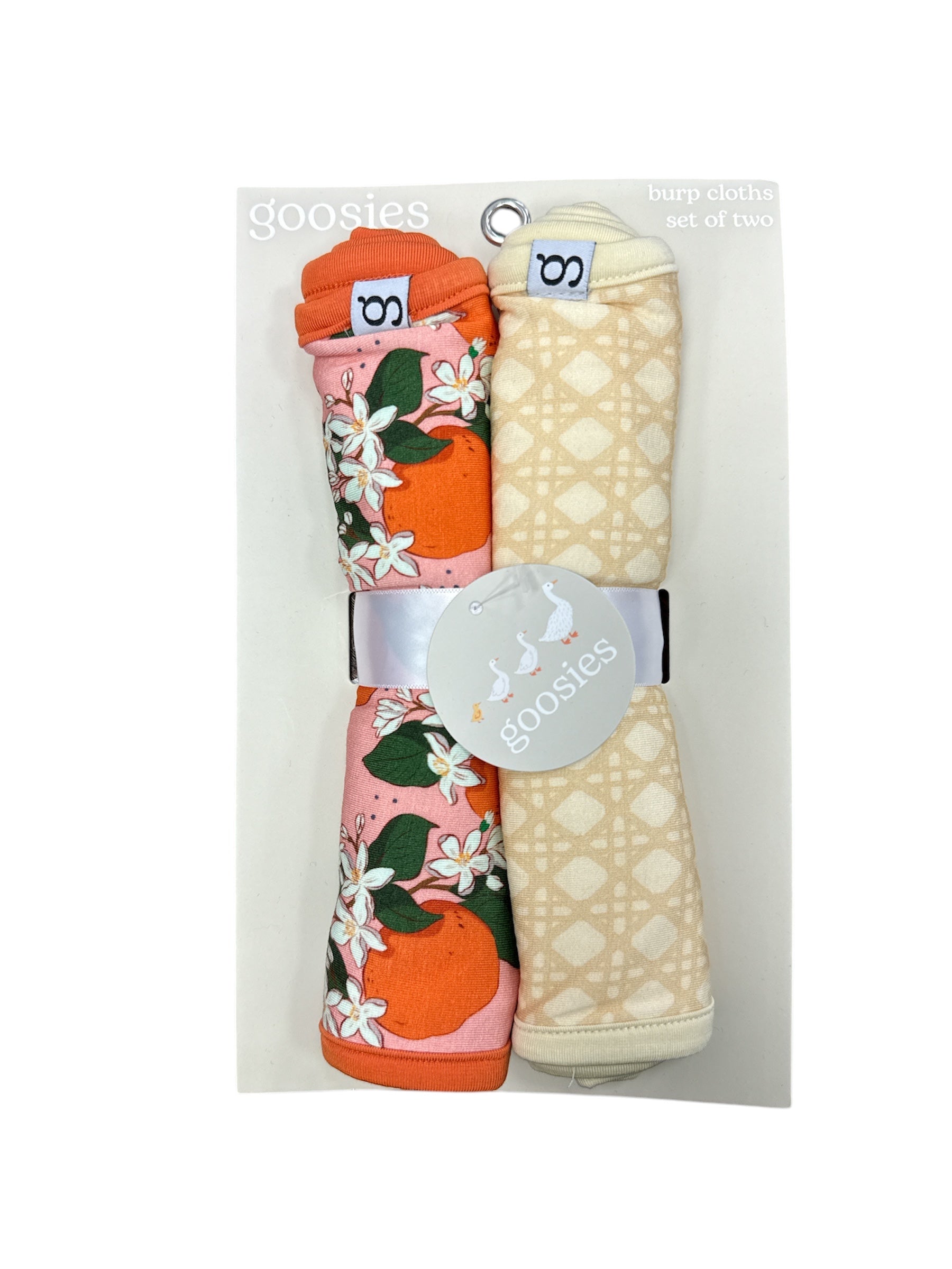 Orange Blossom Burp Cloth Set-520 Baby & Kids Gifts-Simply Stylish Boutique-Simply Stylish Boutique | Women’s & Kid’s Fashion | Paducah, KY