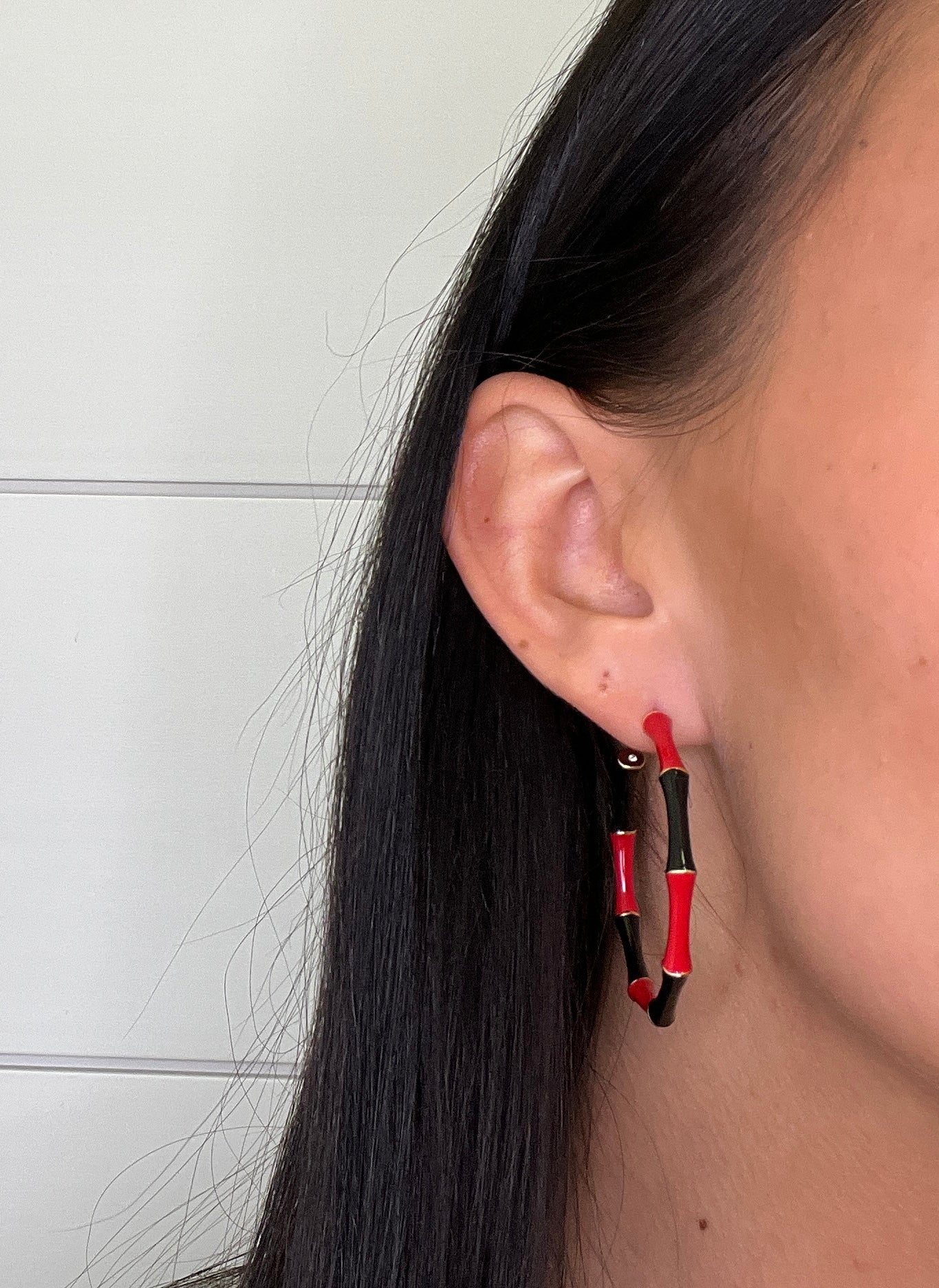 Game Day Bamboo Hoops-410 Jewelry-Simply Stylish Boutique-Simply Stylish Boutique | Women’s & Kid’s Fashion | Paducah, KY