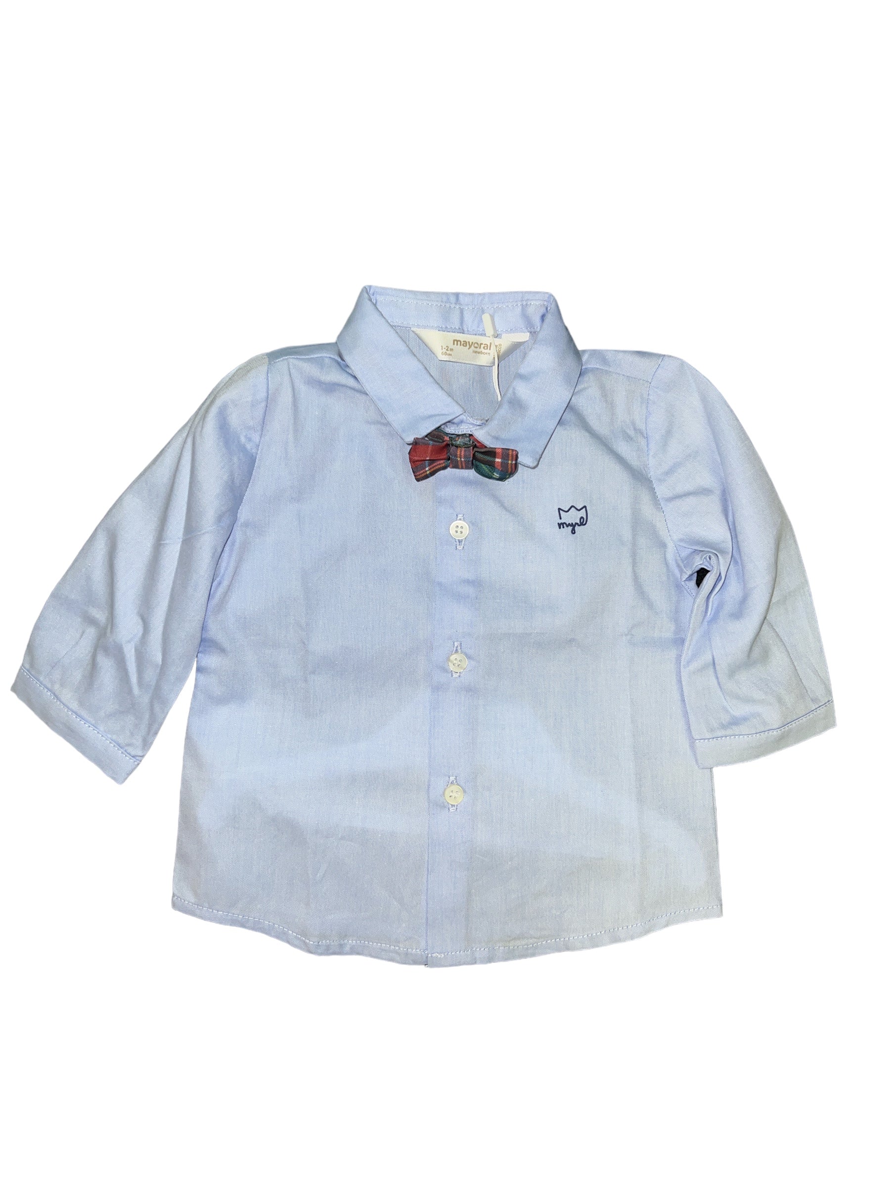 Boys Button-Up Shirt with Bow-Tie-520 Baby & Kids Gifts-mayoral-Simply Stylish Boutique | Women’s & Kid’s Fashion | Paducah, KY