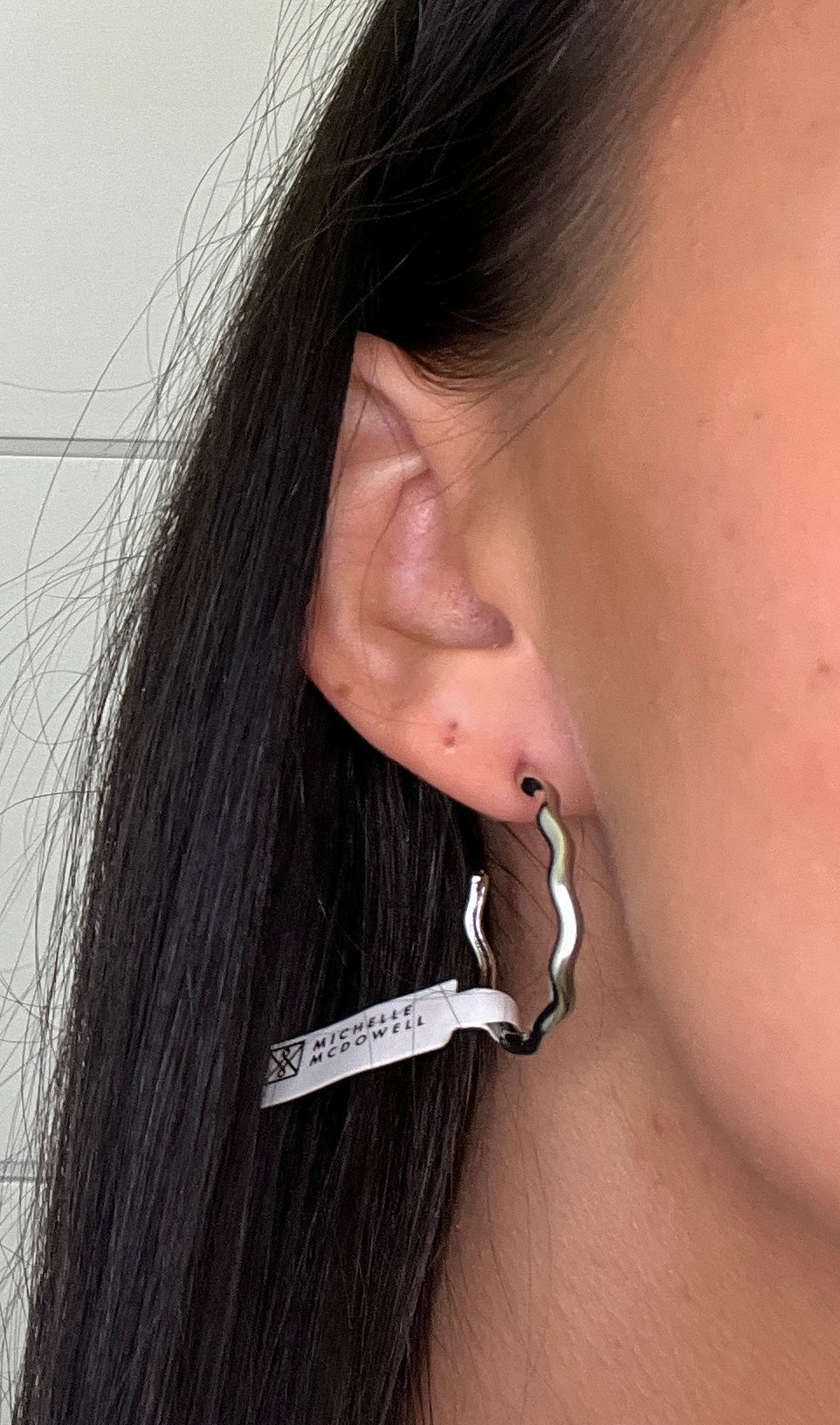 Emmary Silver Hoop-410 Jewelry-Simply Stylish Boutique-Simply Stylish Boutique | Women’s & Kid’s Fashion | Paducah, KY