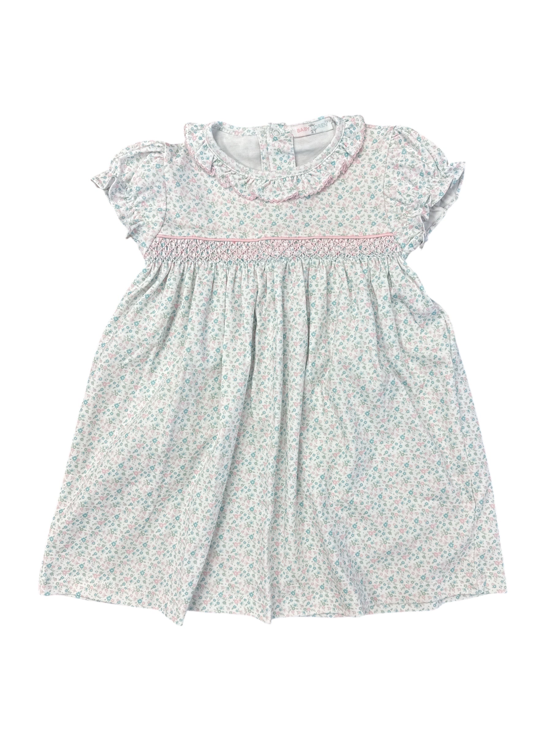 Mini Floral Smocked Dress-520 Baby & Kids Gifts-Simply Stylish Boutique-Simply Stylish Boutique | Women’s & Kid’s Fashion | Paducah, KY