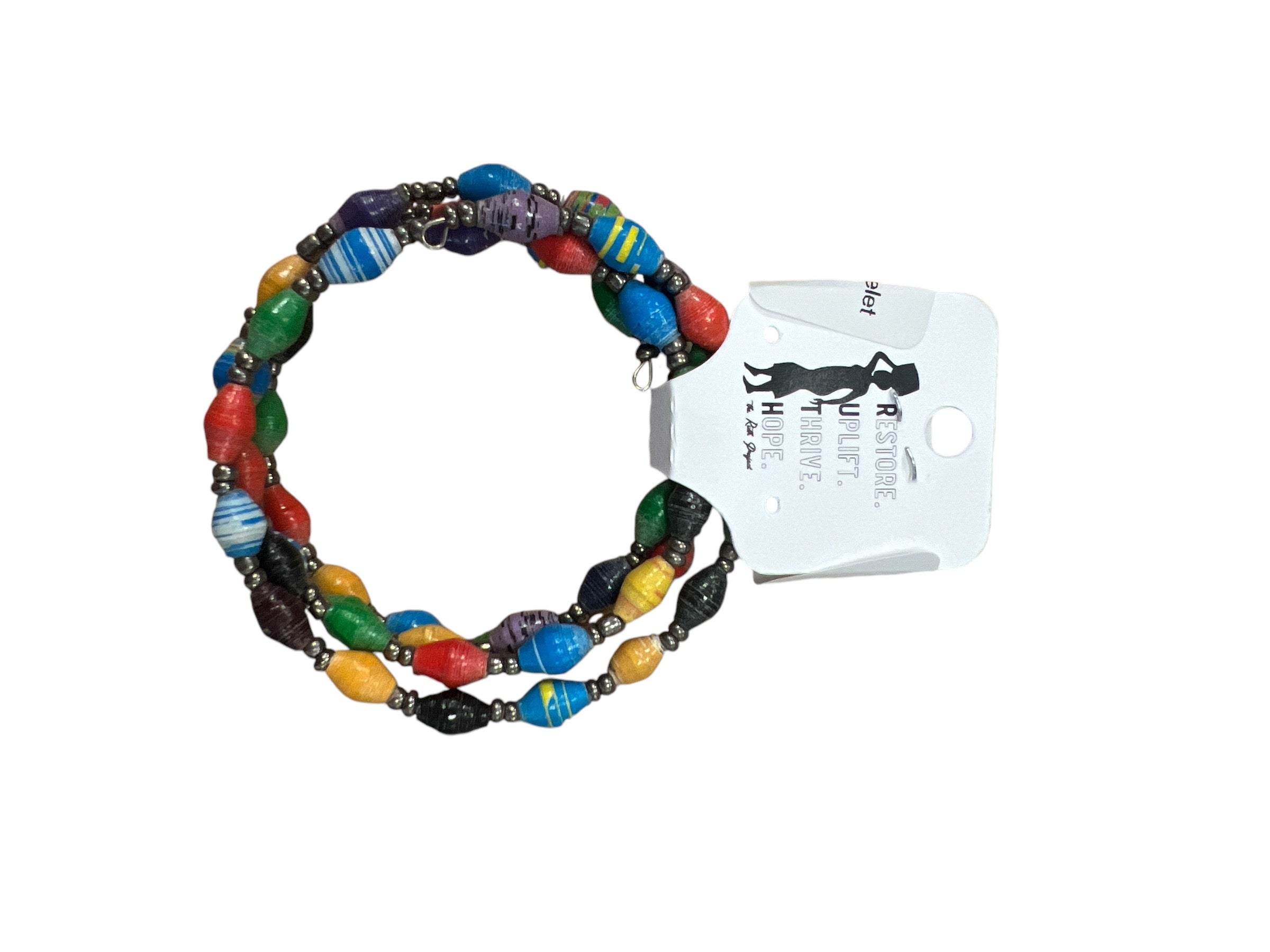 Paper Beaded Coil Bracelet-410 Jewelry-beyond uganda-Simply Stylish Boutique | Women’s & Kid’s Fashion | Paducah, KY