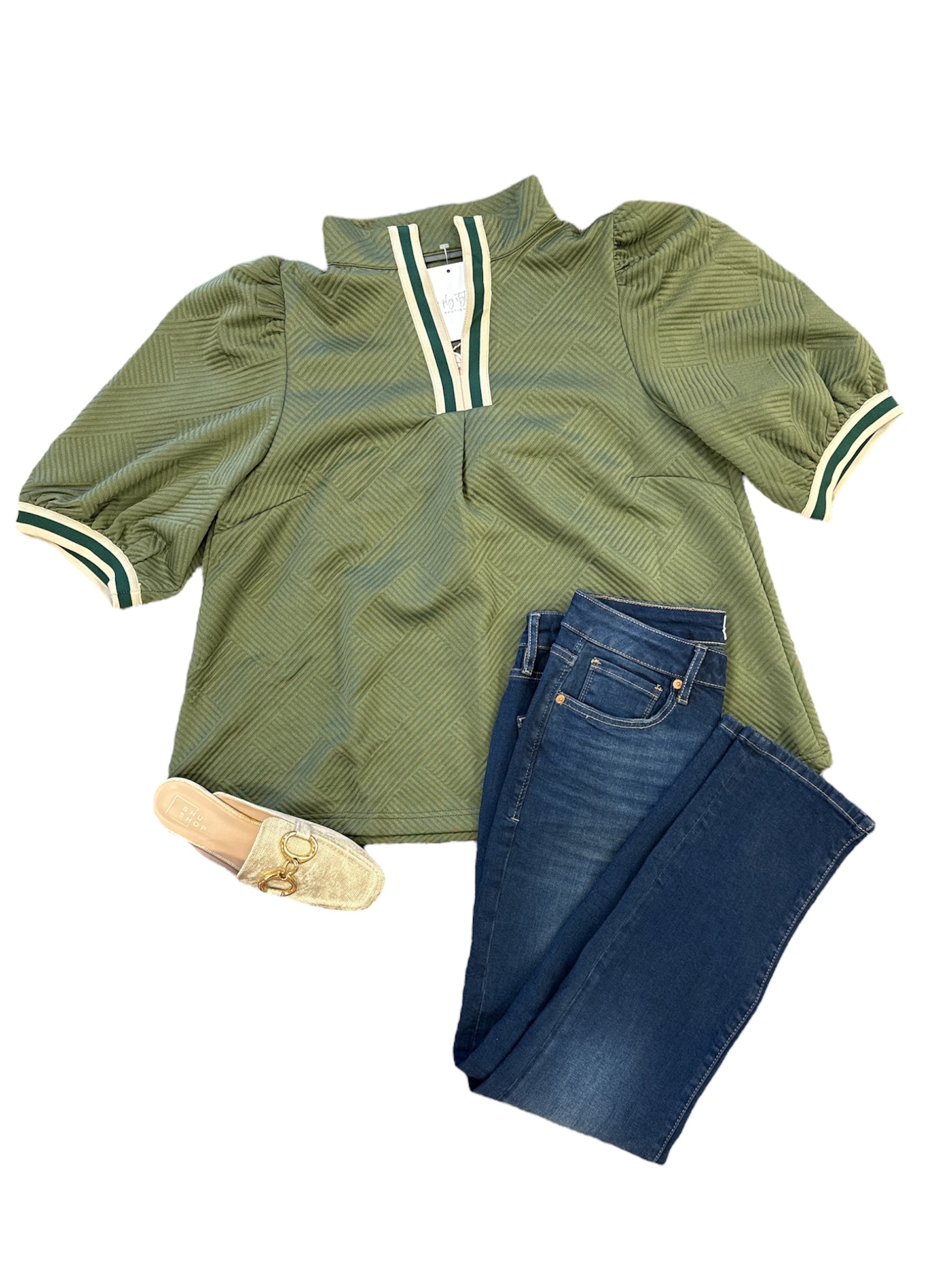 Weekend Ease Blouse-130 Dressy Tops & Blouses-Simply Stylish Boutique-Simply Stylish Boutique | Women’s & Kid’s Fashion | Paducah, KY