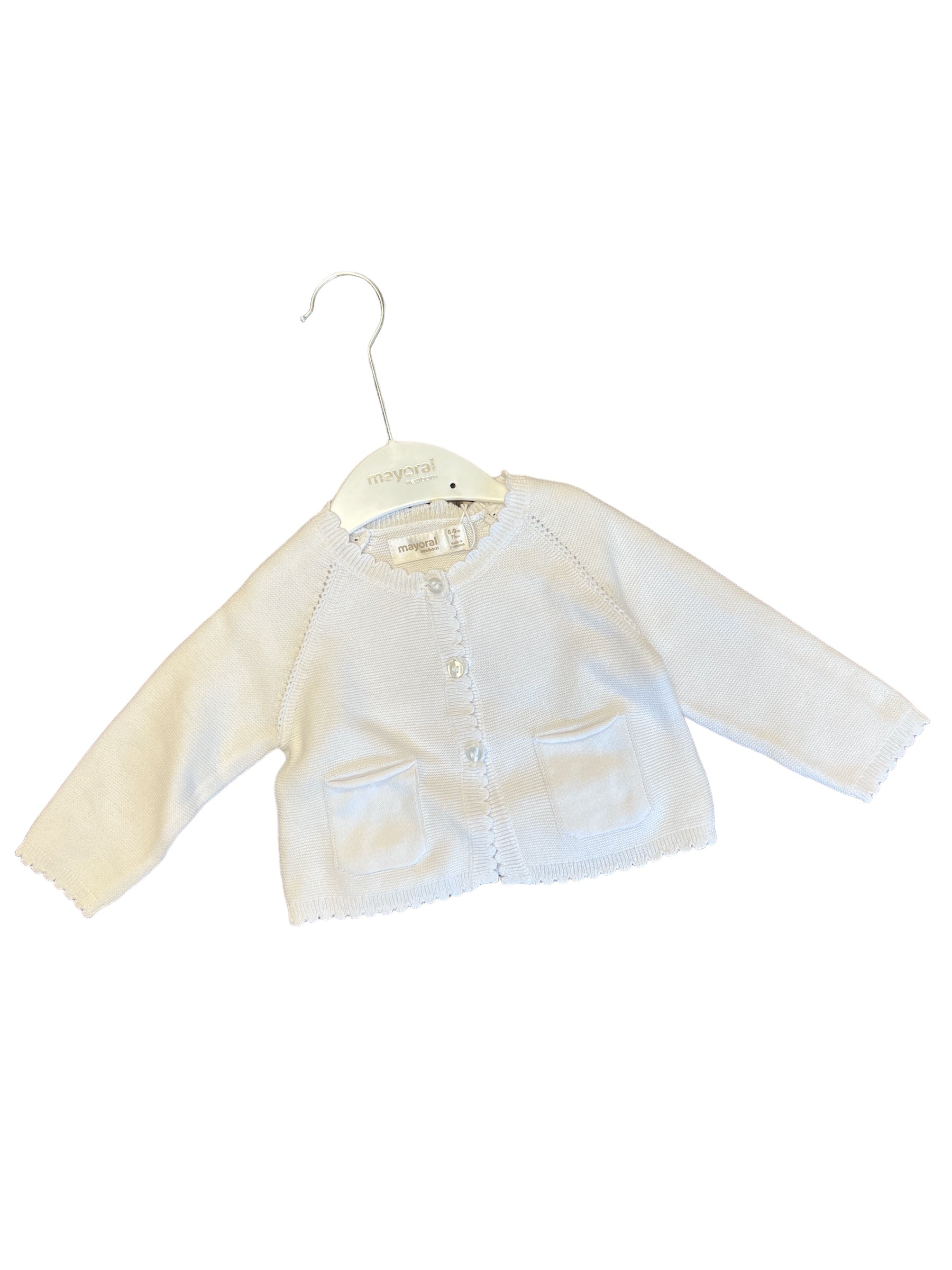 White Sweater-520 Baby & Kids Gifts-mayoral-Simply Stylish Boutique | Women’s & Kid’s Fashion | Paducah, KY