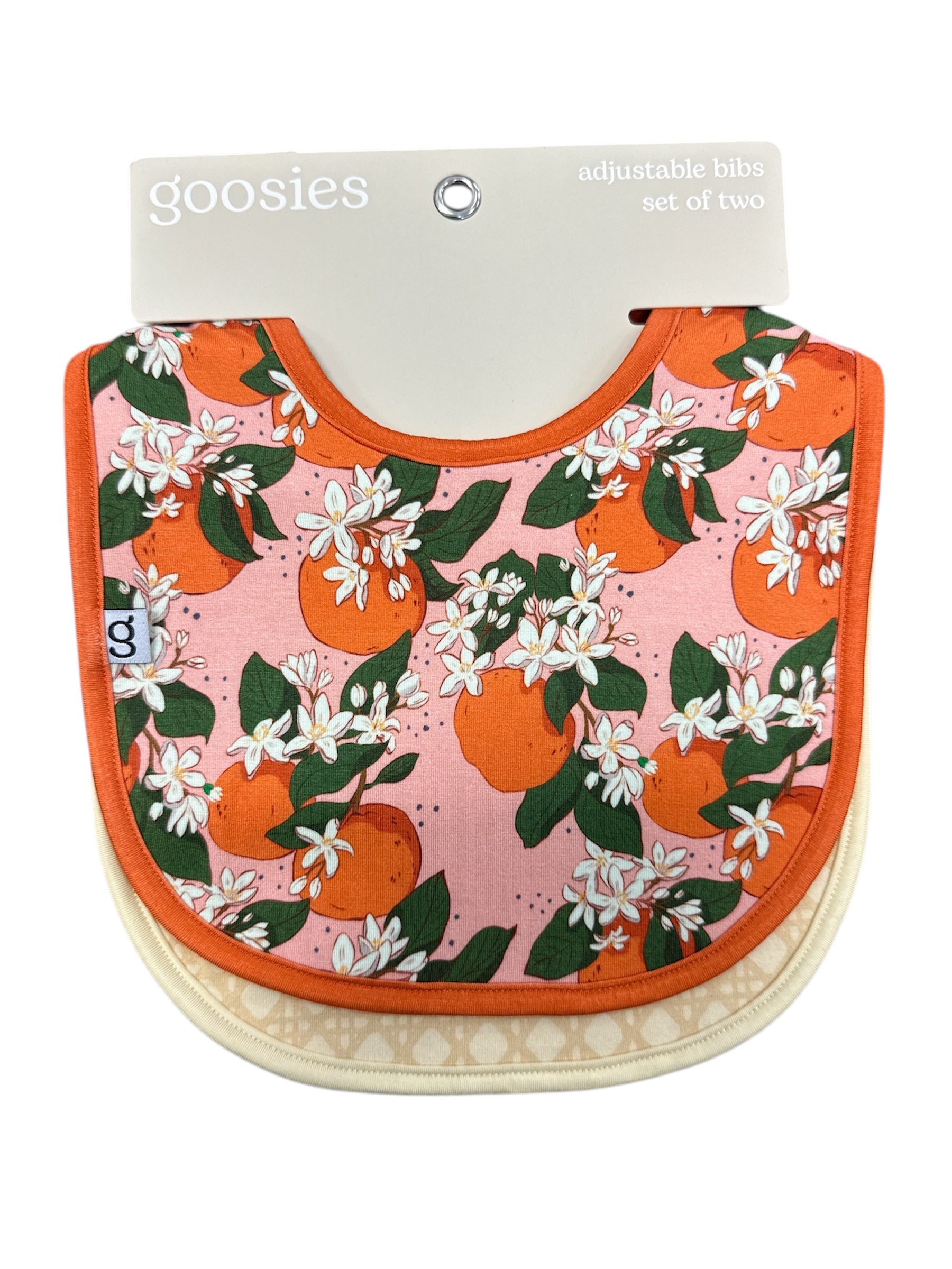 Orange Blossom Bib Set-520 Baby & Kids Gifts-Simply Stylish Boutique-Simply Stylish Boutique | Women’s & Kid’s Fashion | Paducah, KY