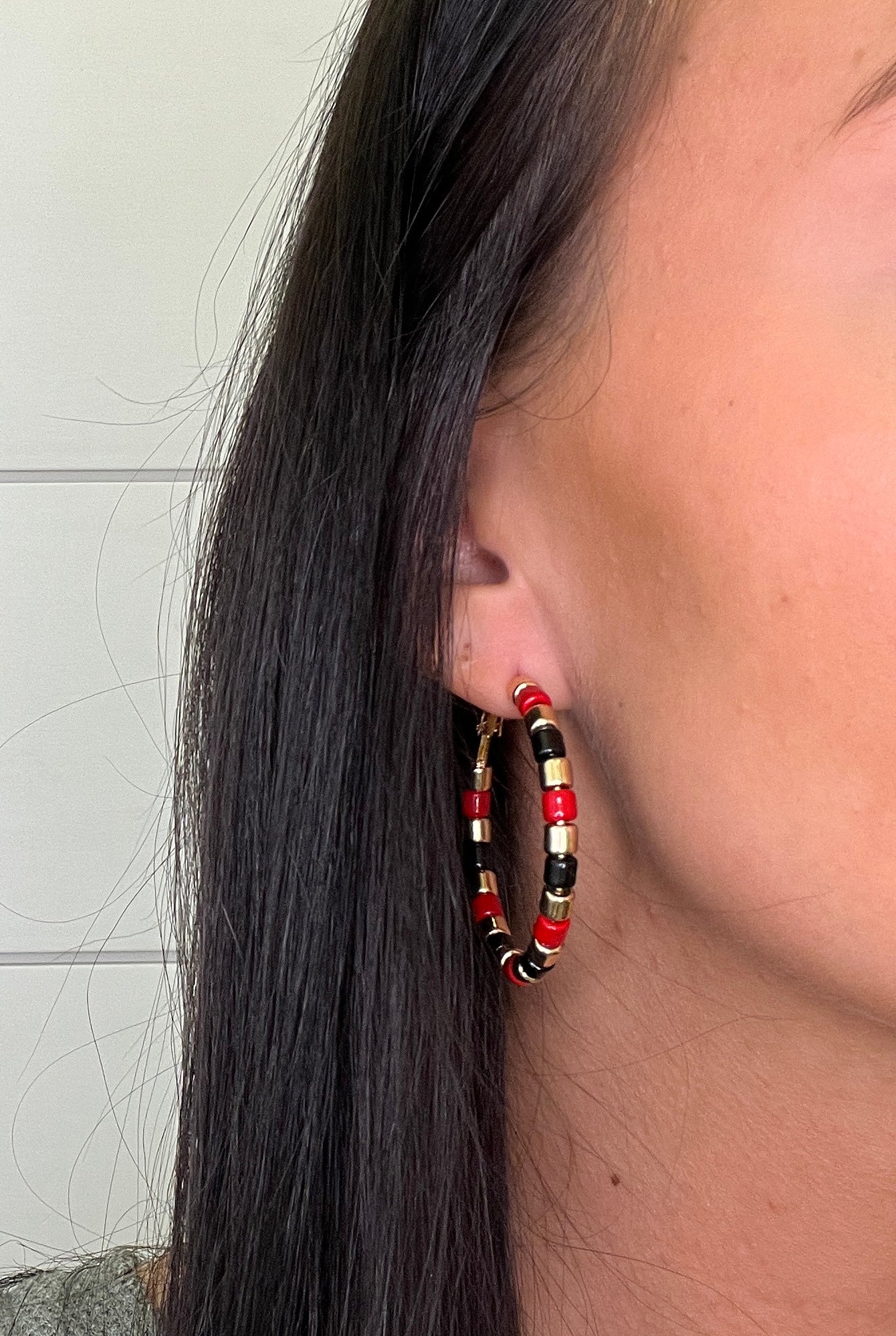Gameday Stacked Hoops-410 Jewelry-Simply Stylish Boutique-Simply Stylish Boutique | Women’s & Kid’s Fashion | Paducah, KY