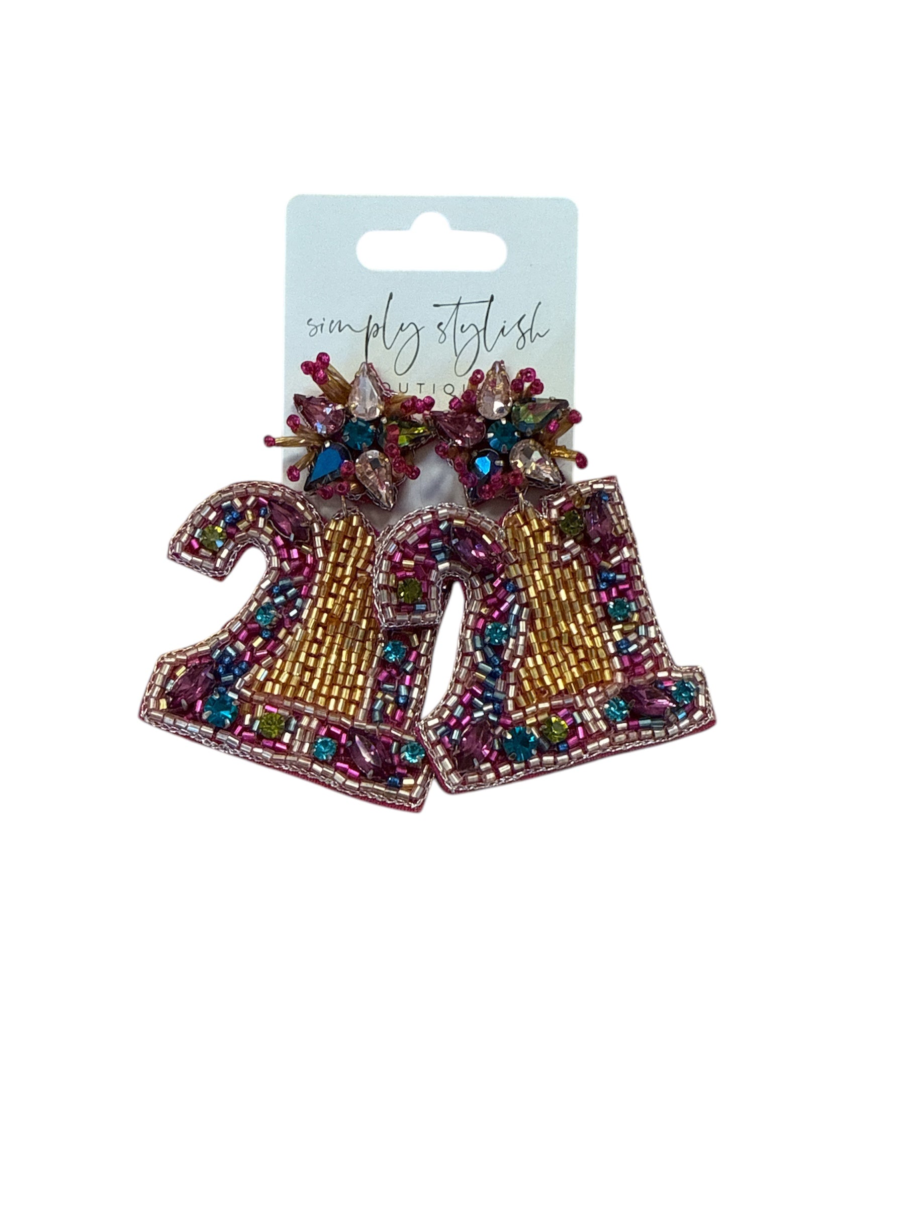 Beaded Milestone Earrings-410 Jewelry-Simply Stylish Boutique-Simply Stylish Boutique | Women’s & Kid’s Fashion | Paducah, KY