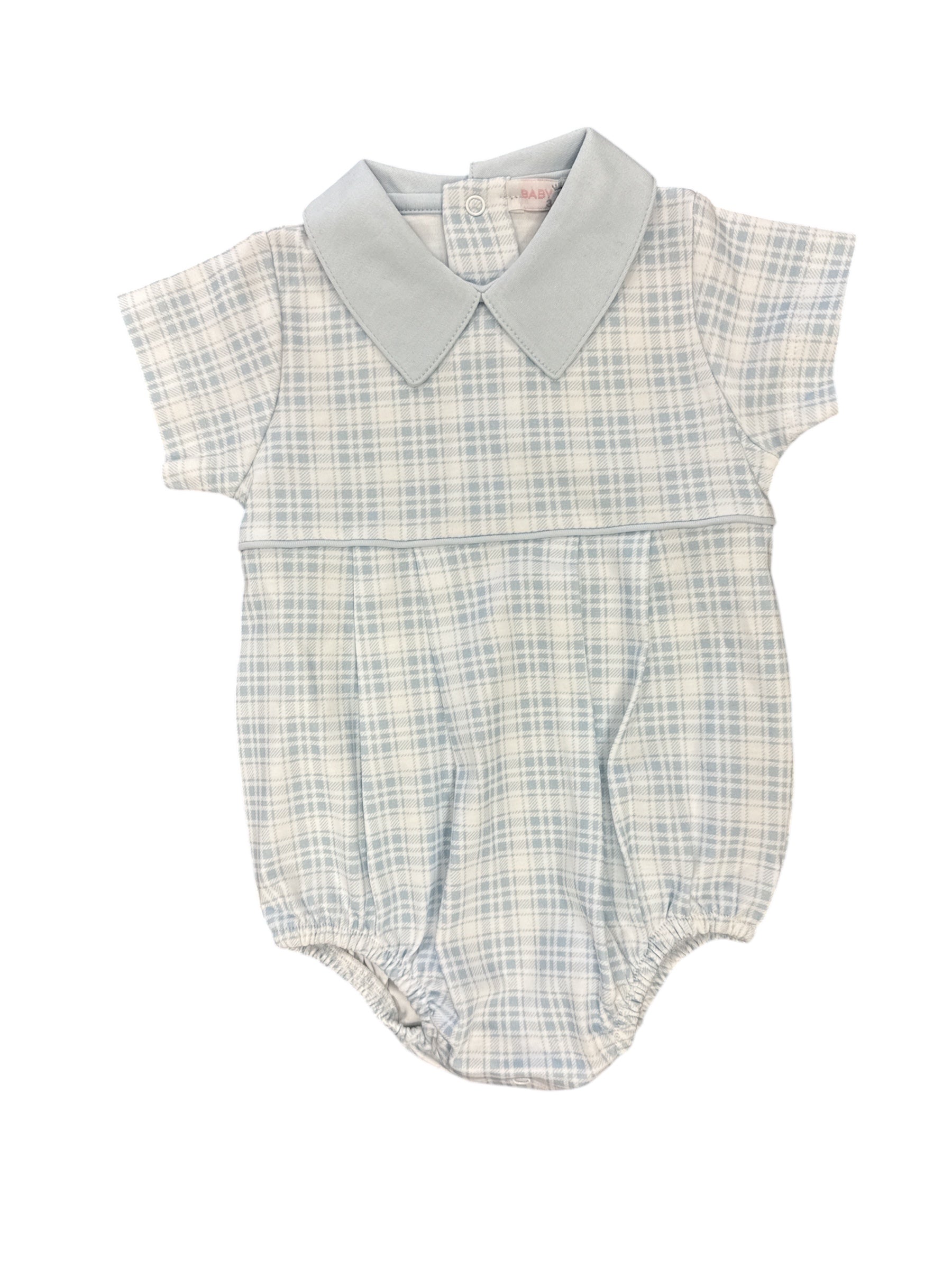 Casey Blue Plaid Bubble-520 Baby & Kids Gifts-Simply Stylish Boutique-Simply Stylish Boutique | Women’s & Kid’s Fashion | Paducah, KY