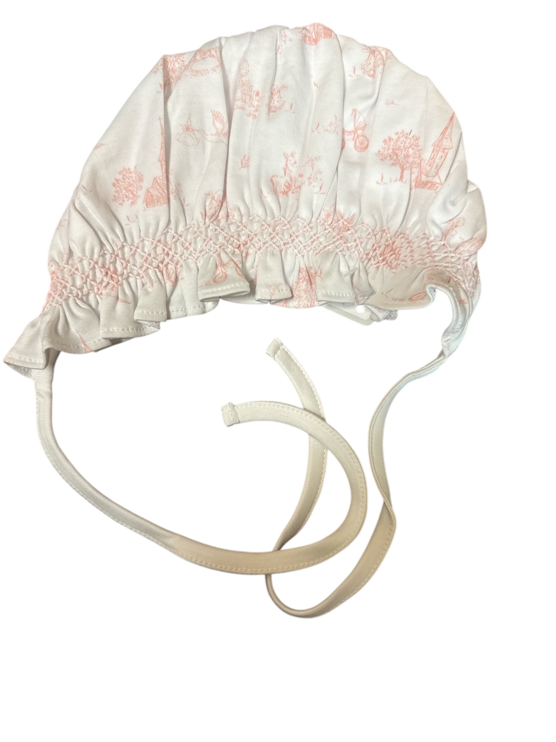 Pink Baby Smocked Bonnet-520 Baby & Kids Gifts-Simply Stylish Boutique-Simply Stylish Boutique | Women’s & Kid’s Fashion | Paducah, KY