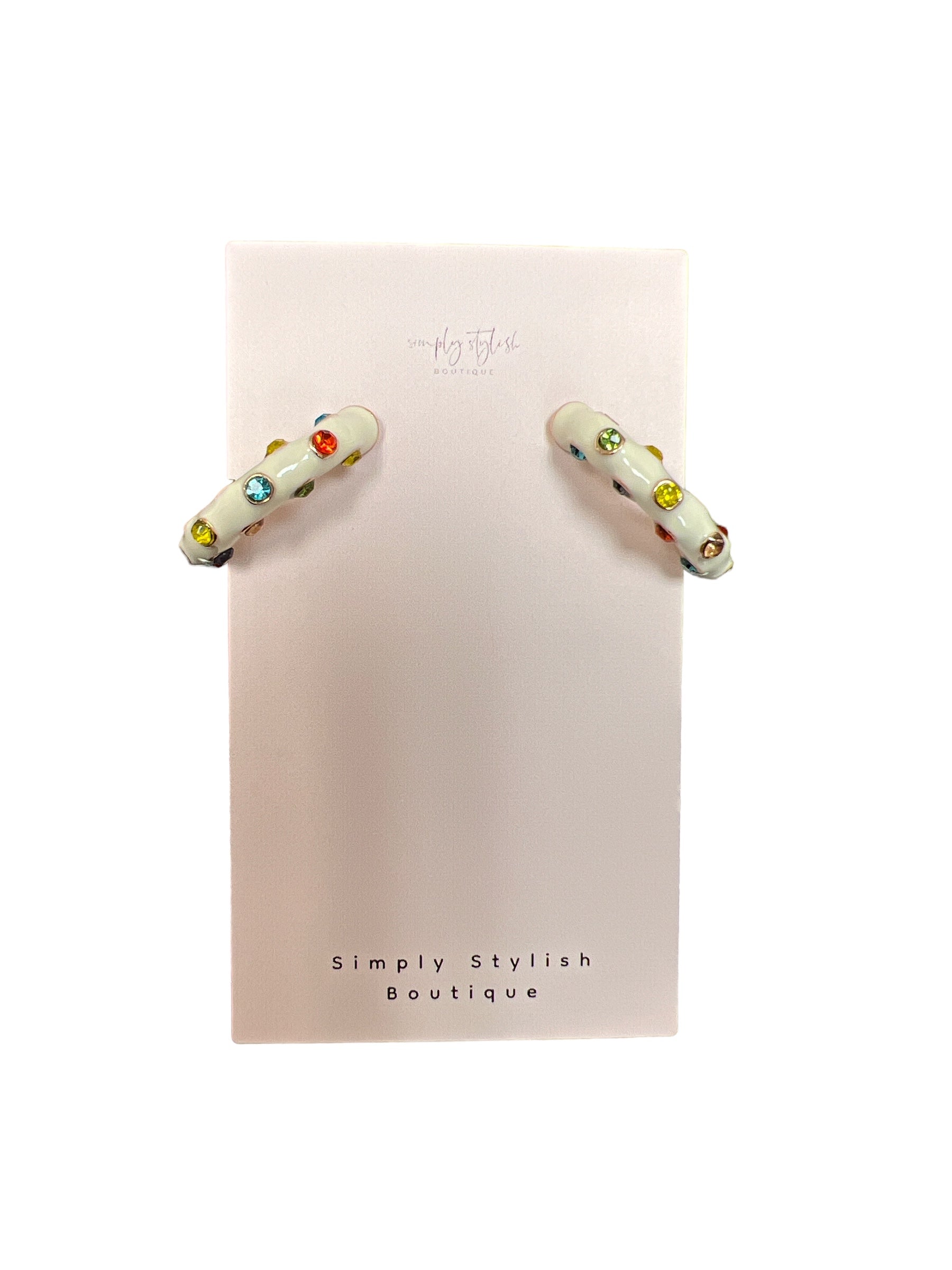 Rainbow Gem Earring-410 Jewelry-Simply Stylish Boutique-Simply Stylish Boutique | Women’s & Kid’s Fashion | Paducah, KY