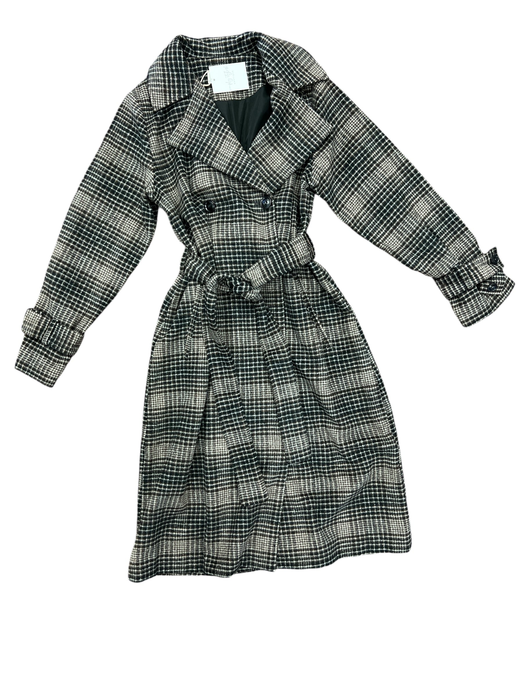 Jackie Plaid Trench Coat-150 Jackets, Blazers, & Outerwear-Z Supply-Simply Stylish Boutique | Women’s & Kid’s Fashion | Paducah, KY
