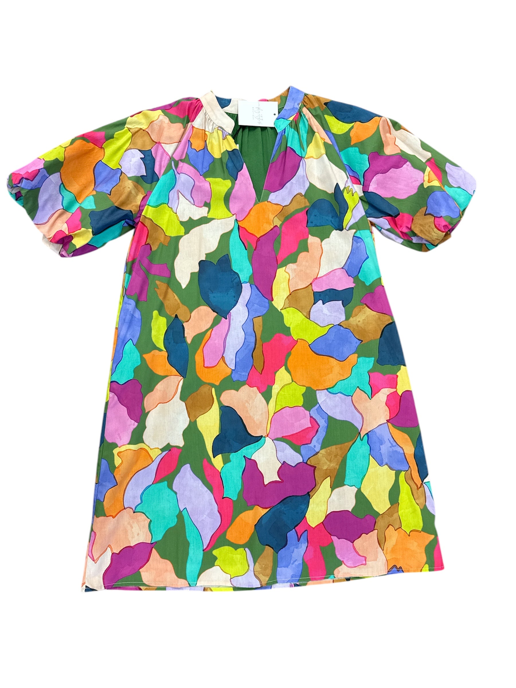 Watercolor Dress-310 Dresses-Simply Stylish Boutique-Simply Stylish Boutique | Women’s & Kid’s Fashion | Paducah, KY