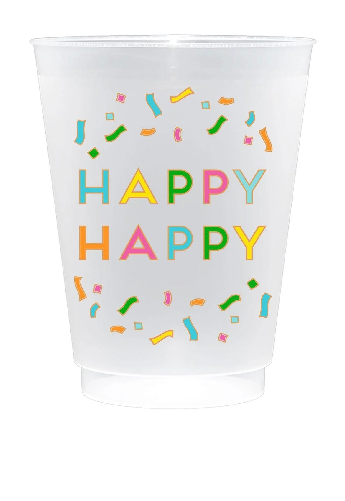 Celebration Shatterproof Frost Flex Plastic Cups-510 General Gifts-canvas-Simply Stylish Boutique | Women’s & Kid’s Fashion | Paducah, KY