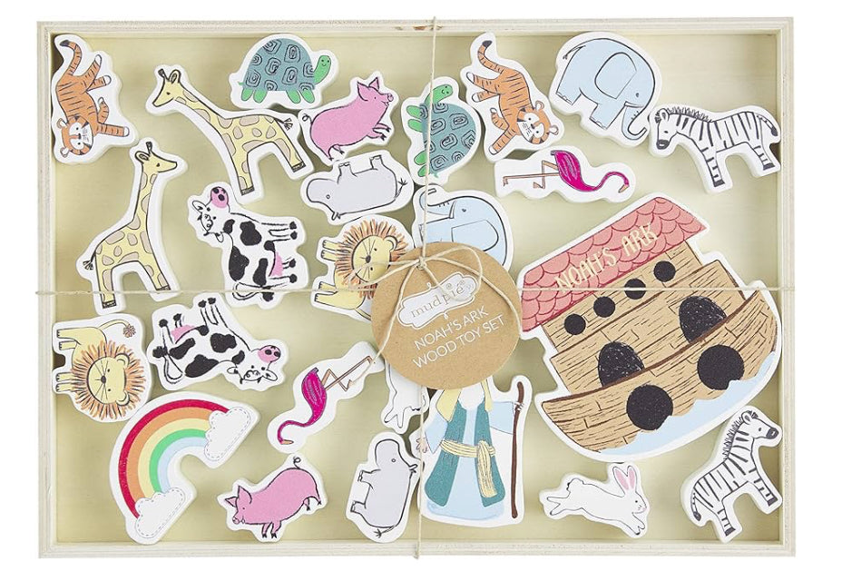 Noah's Ark Wood Toy Set-520 Baby & Kids Gifts-mud pie-Simply Stylish Boutique | Women’s & Kid’s Fashion | Paducah, KY