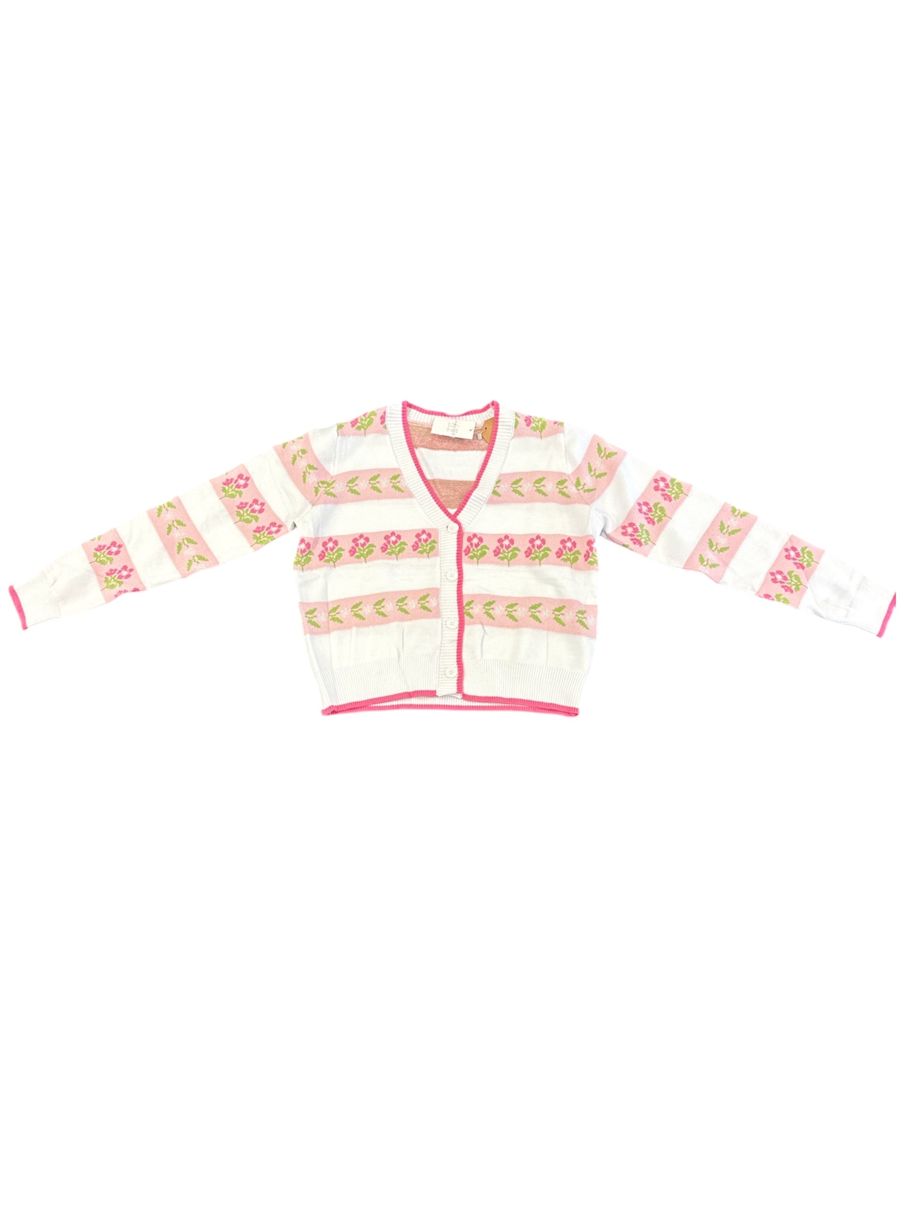 Lola Striped Cardigan-140 Sweaters, Cardigans & Sweatshirts-Simply Stylish Boutique-Simply Stylish Boutique | Women’s & Kid’s Fashion | Paducah, KY