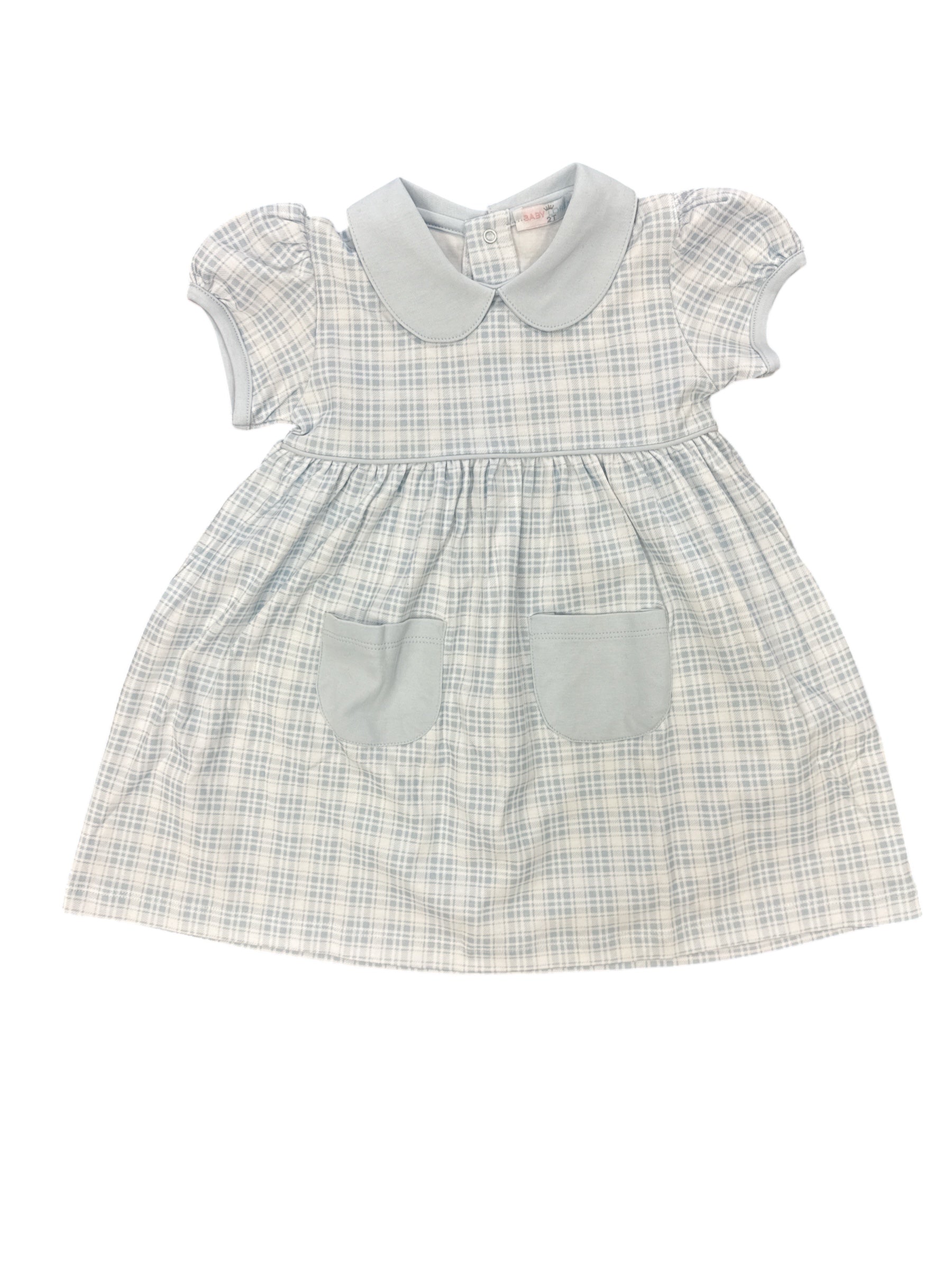 Casey Blue Plaid Dress-520 Baby & Kids Gifts-Simply Stylish boutique-Simply Stylish Boutique | Women’s & Kid’s Fashion | Paducah, KY