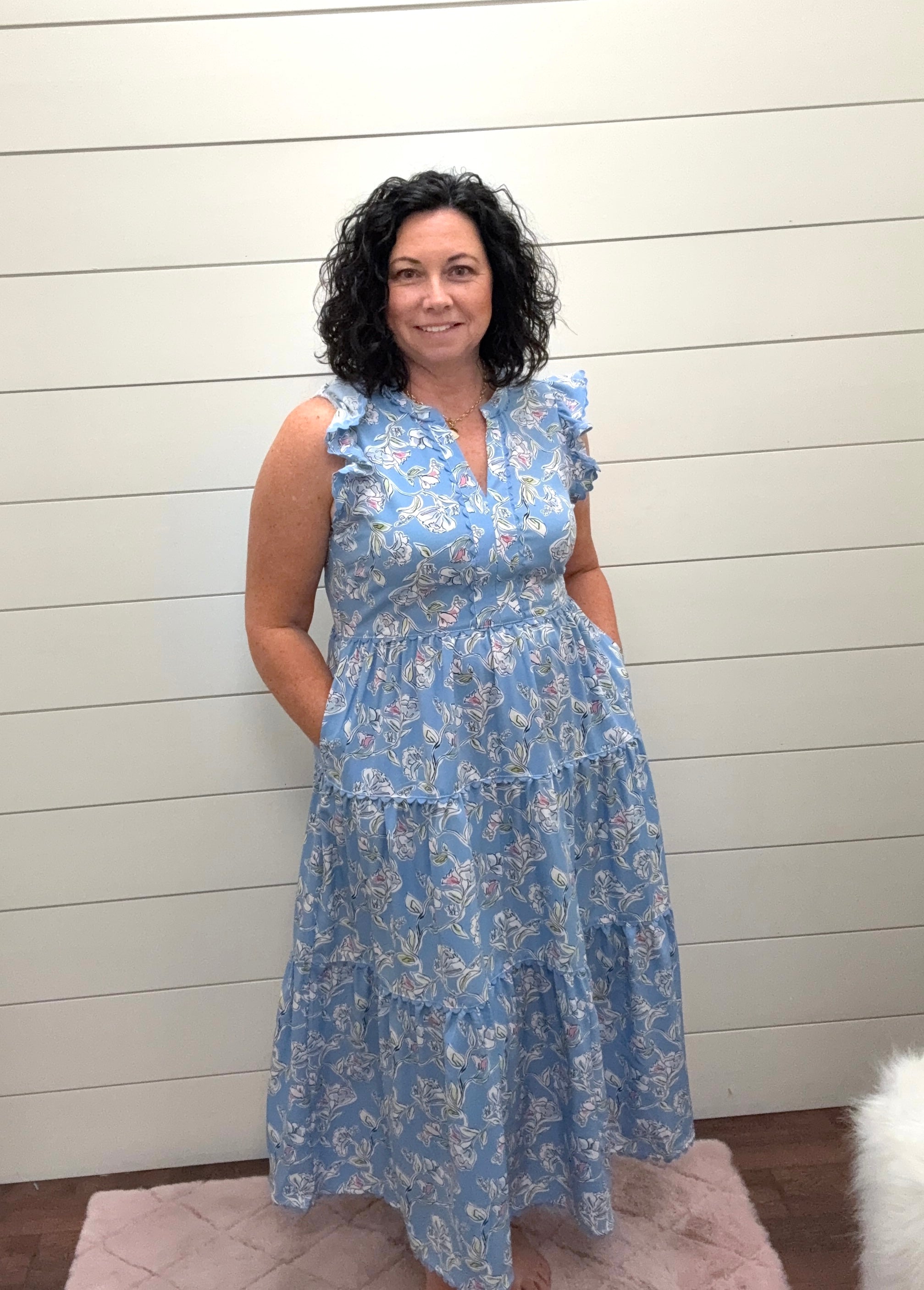 Pretty Petals Kari Dress-310 Dresses-Simply Stylish Boutique-Simply Stylish Boutique | Women’s & Kid’s Fashion | Paducah, KY