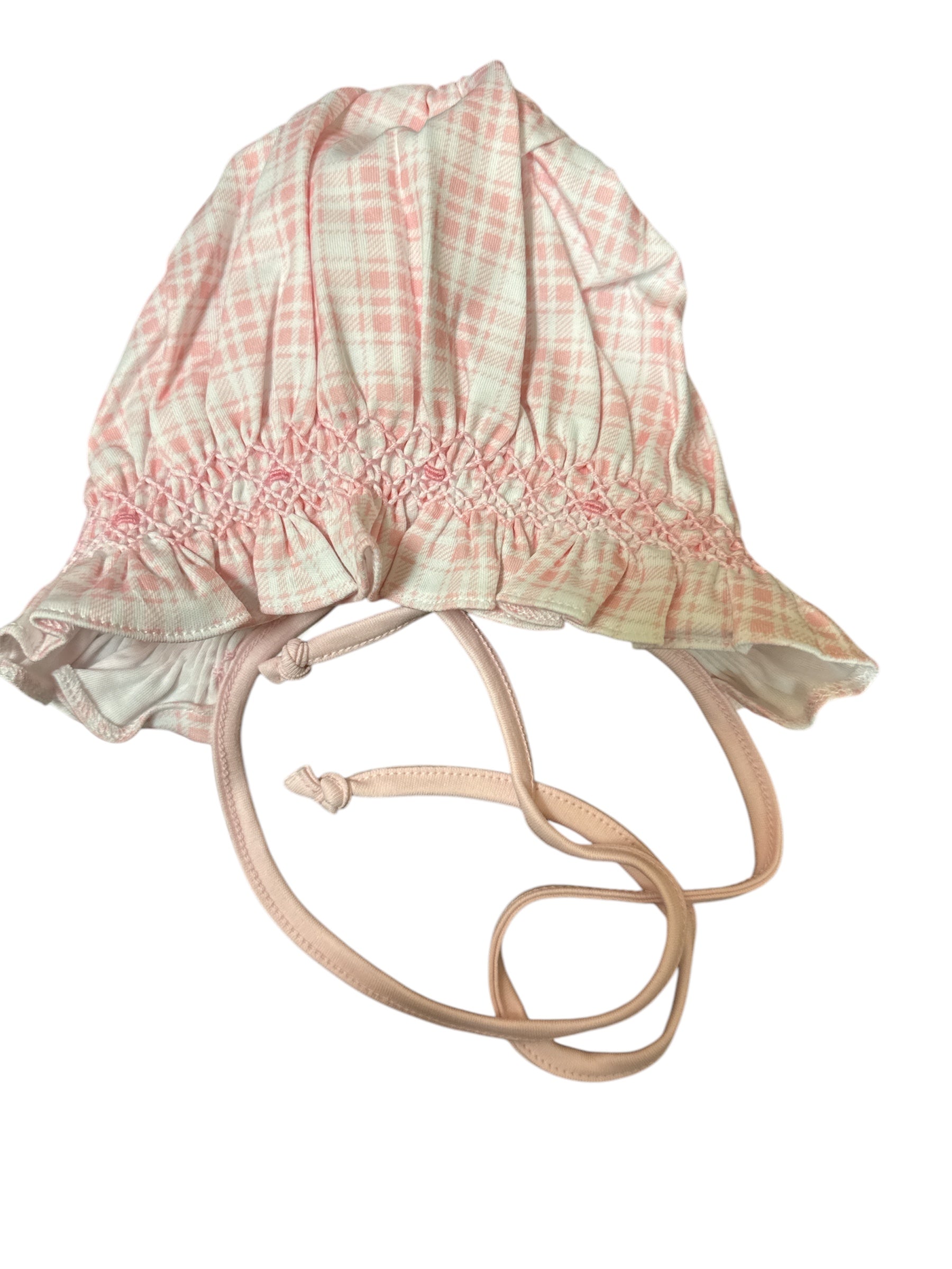 Rossy Pink Smocked Bonnet-520 Baby & Kids Gifts-Simply Stylish Boutique-Simply Stylish Boutique | Women’s & Kid’s Fashion | Paducah, KY