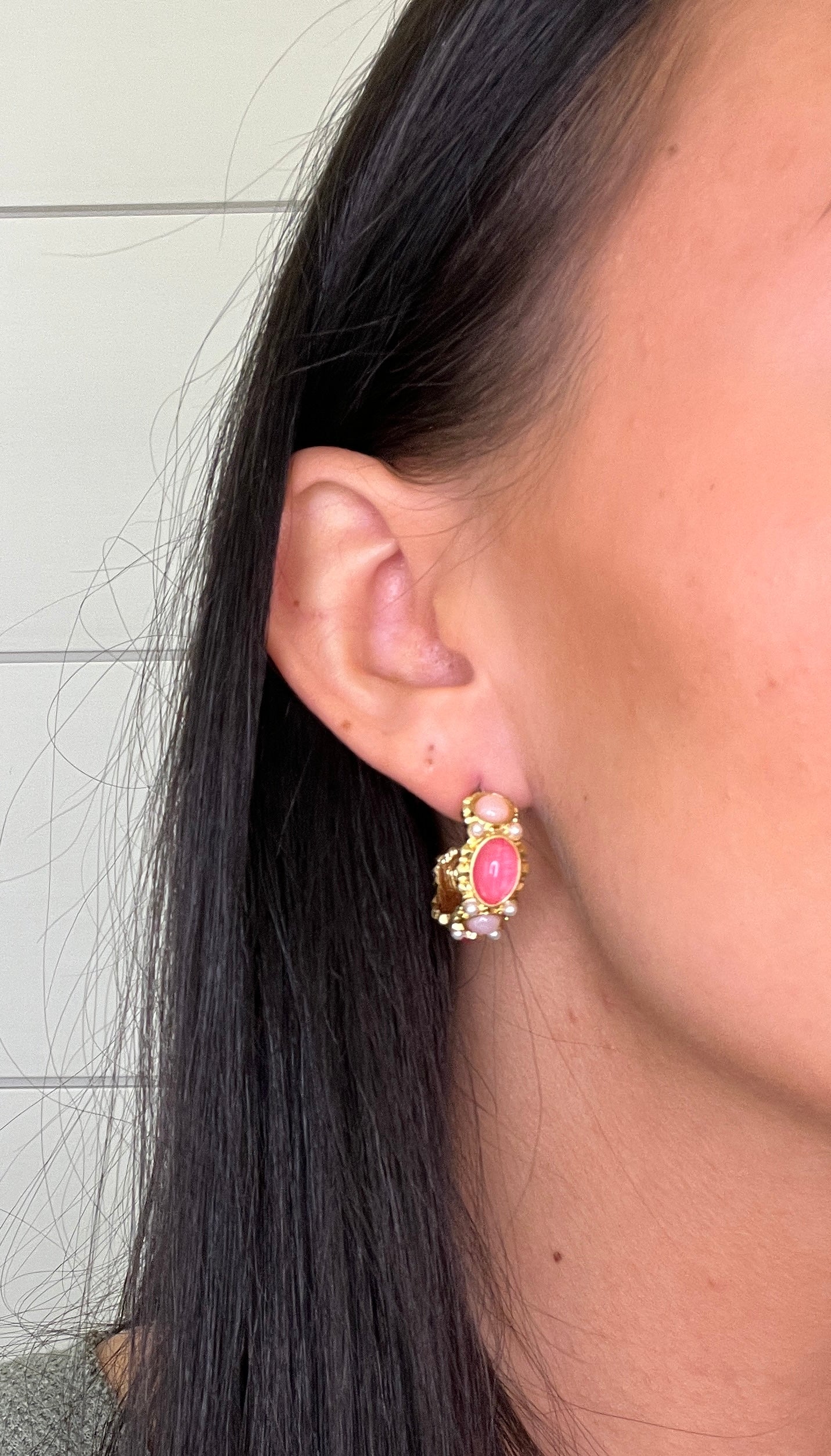 Vintage Stone Earrings-410 Jewelry-Simply Stylish Boutique-Simply Stylish Boutique | Women’s & Kid’s Fashion | Paducah, KY