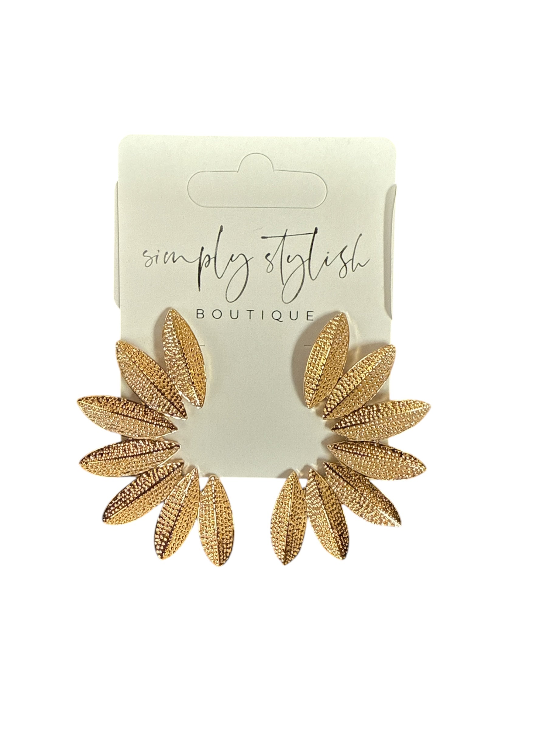 The Palm Earring-410 Jewelry-Simply Stylish Boutique-Simply Stylish Boutique | Women’s & Kid’s Fashion | Paducah, KY