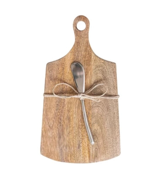 WoodBoard with Knife-510 General Gifts-Creativeco-op-Simply Stylish Boutique | Women’s & Kid’s Fashion | Paducah, KY