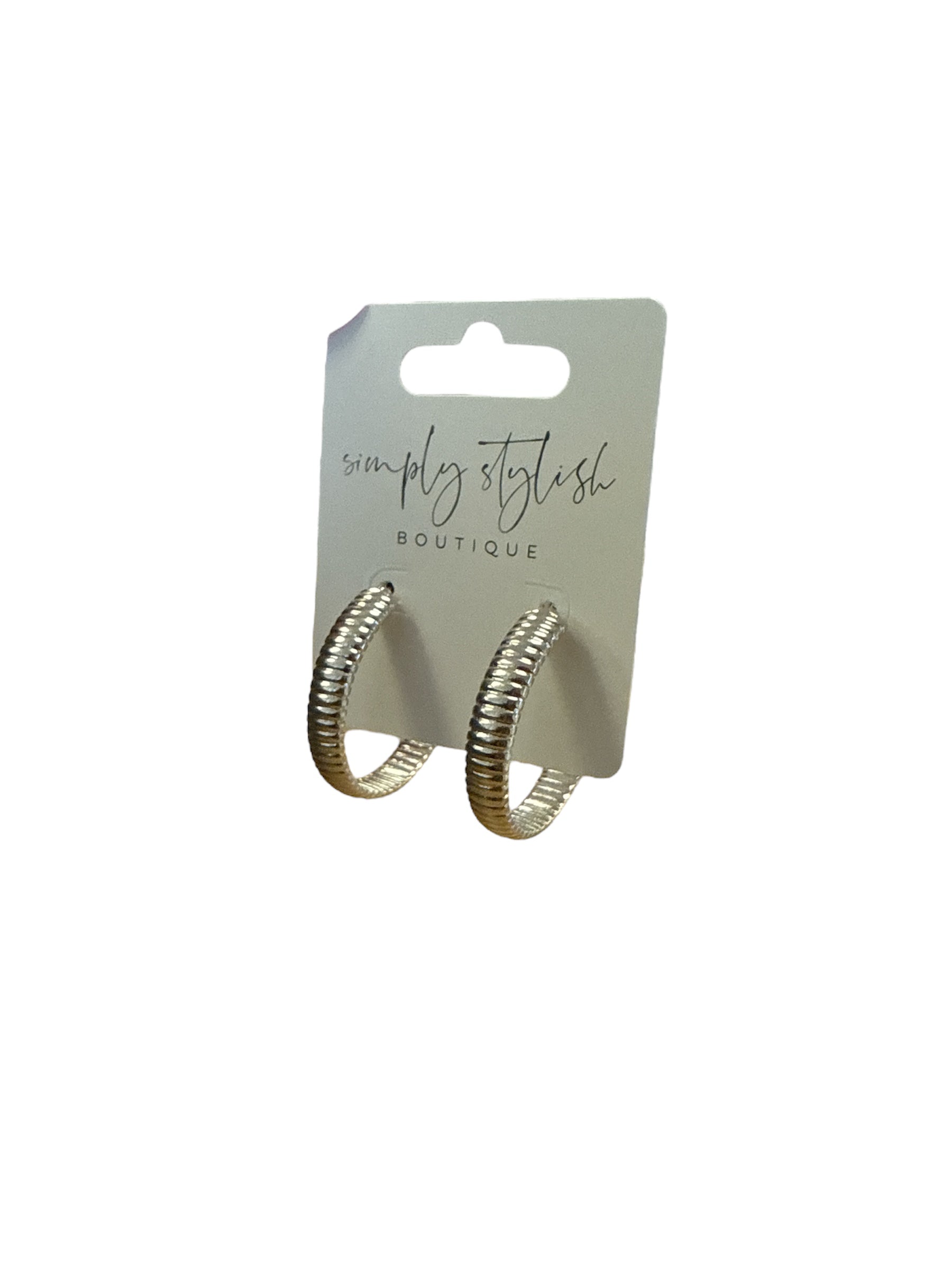 Omega Chain Hoop-410 Jewelry-Simply Stylish Boutique-Simply Stylish Boutique | Women’s & Kid’s Fashion | Paducah, KY