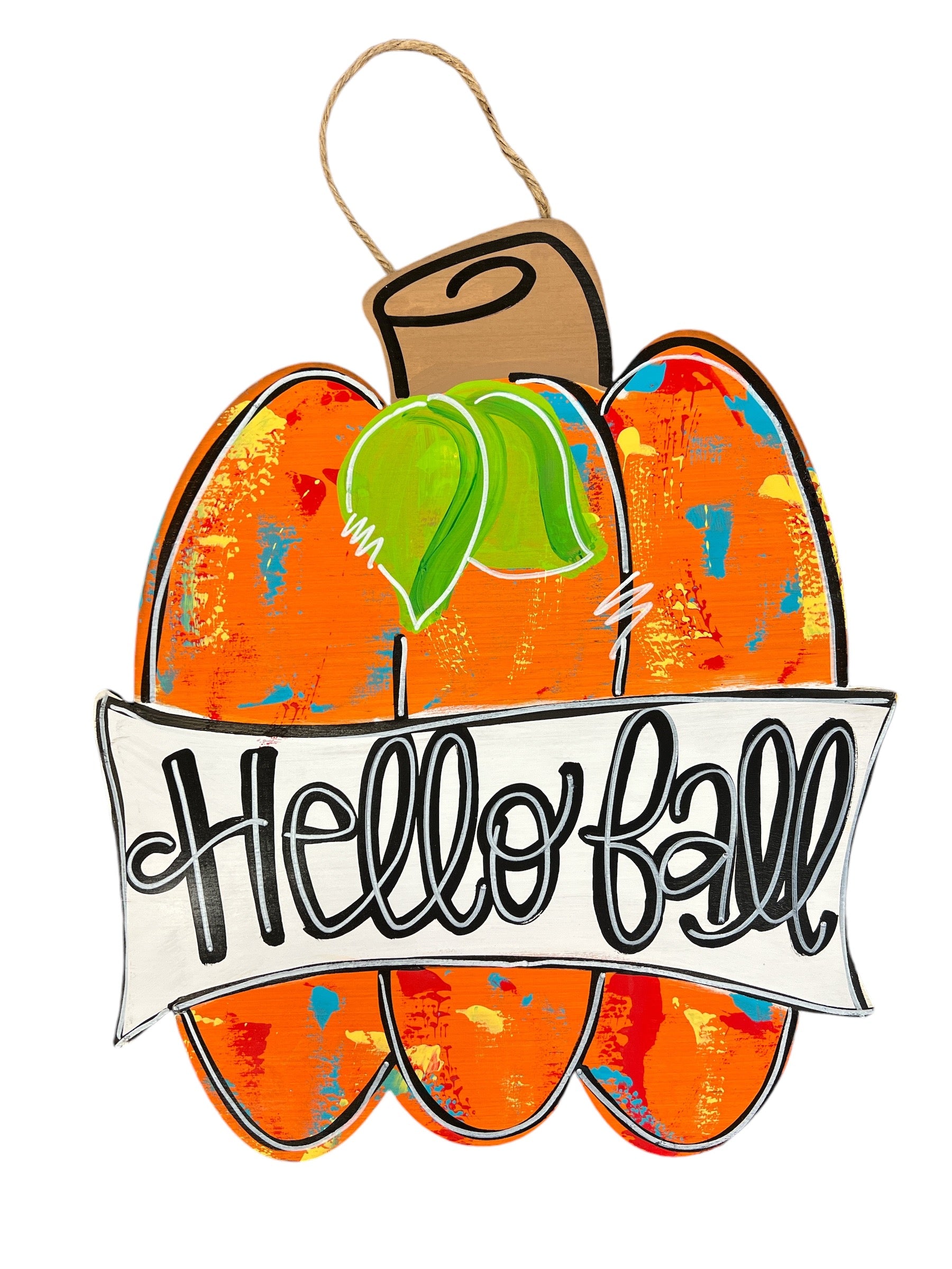 Hello Fall - Pumpkin Door Hanger-540 Holiday/Seasonal-Faire-Simply Stylish Boutique | Women’s & Kid’s Fashion | Paducah, KY