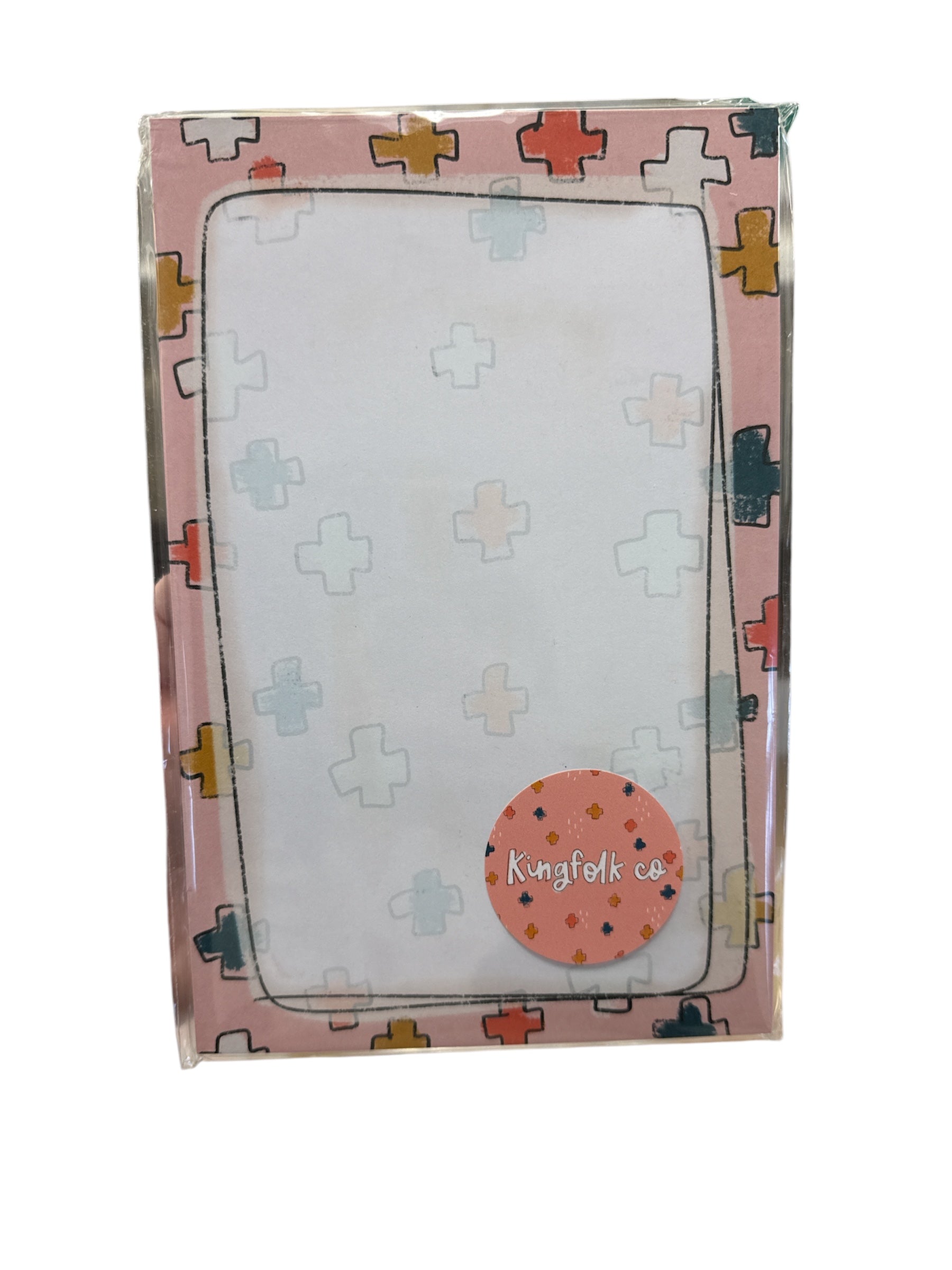 Multi Color Cross Large Notepad-510 General Gifts-Simply Stylish Boutique-Simply Stylish Boutique | Women’s & Kid’s Fashion | Paducah, KY
