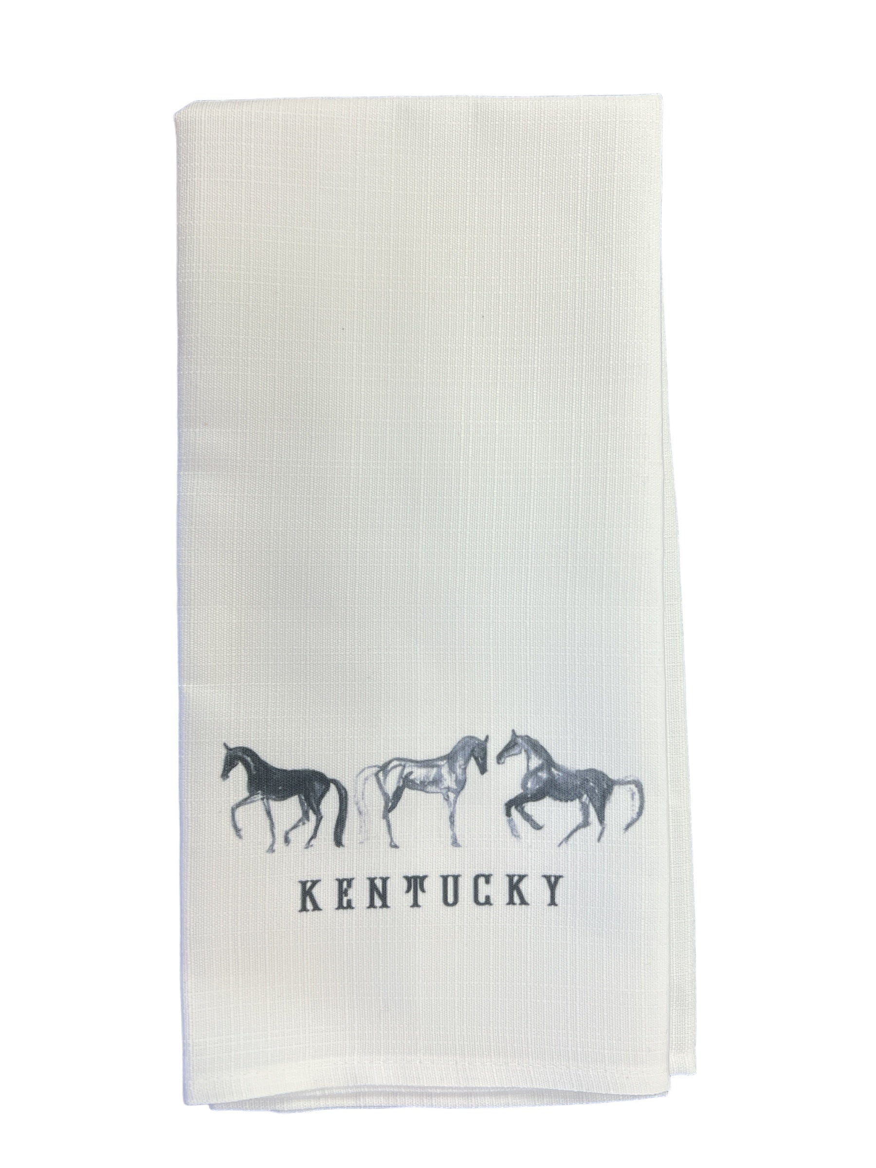 Neutral Horse Hometown Tea Towel-510 General Gifts-Little Birdie-Simply Stylish Boutique | Women’s & Kid’s Fashion | Paducah, KY