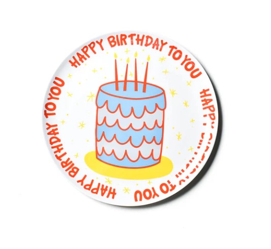 Happy Birthday Melamine Dinner Plate-510 General Gifts-Simply Stylish Boutique-Simply Stylish Boutique | Women’s & Kid’s Fashion | Paducah, KY