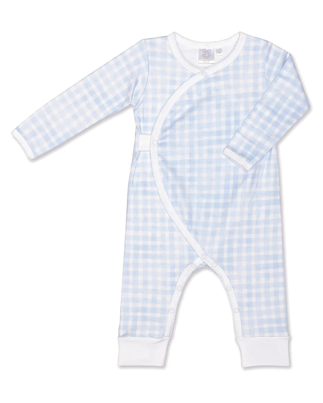 Blue Gingham Kimono Romper-520 Baby & Kids Gifts-Simply Stylish Boutique-Simply Stylish Boutique | Women’s & Kid’s Fashion | Paducah, KY