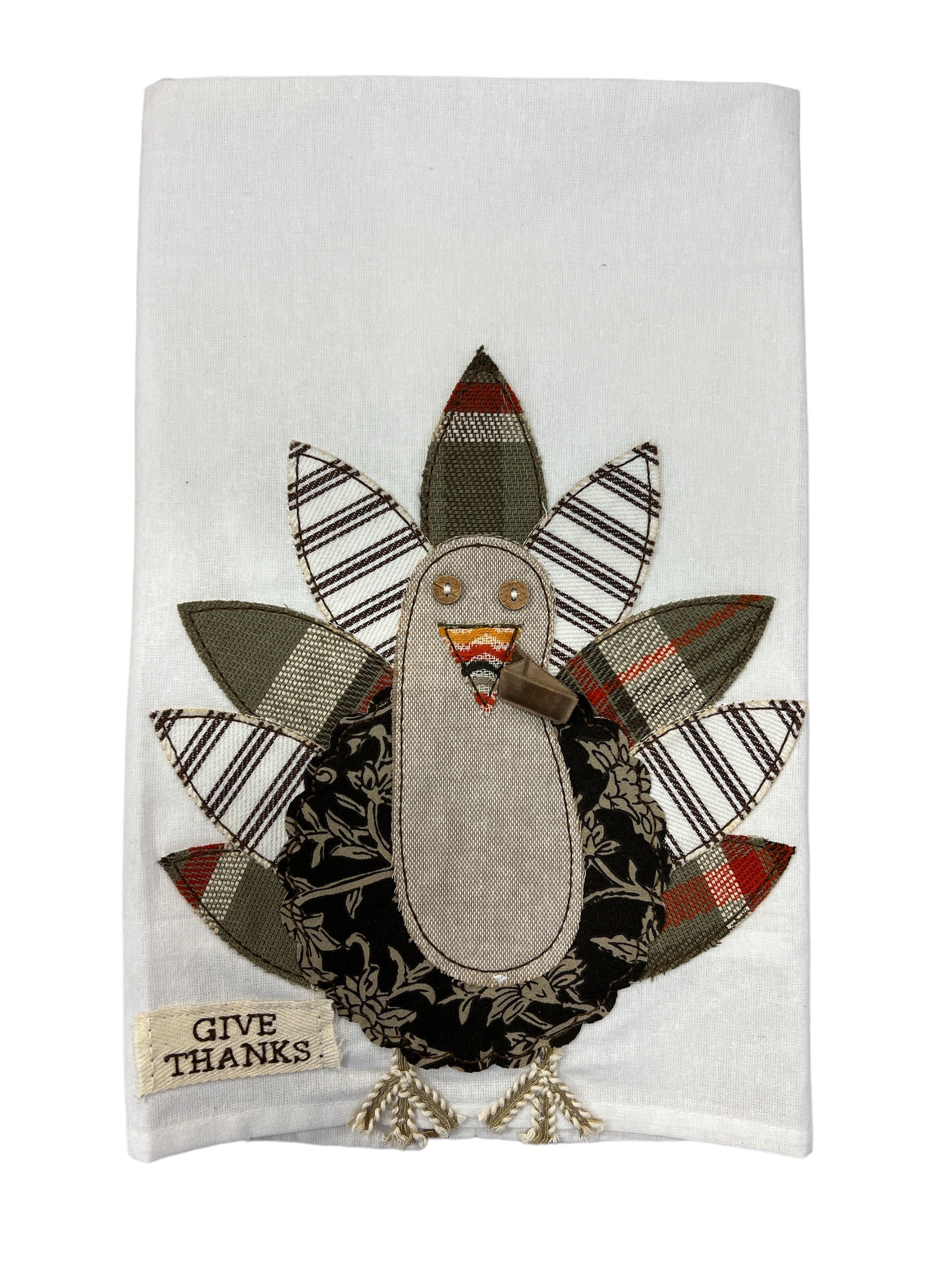 Turkey Give Thanks Tea Towel-510 General Gifts-Simply Stylish Boutique-Simply Stylish Boutique | Women’s & Kid’s Fashion | Paducah, KY