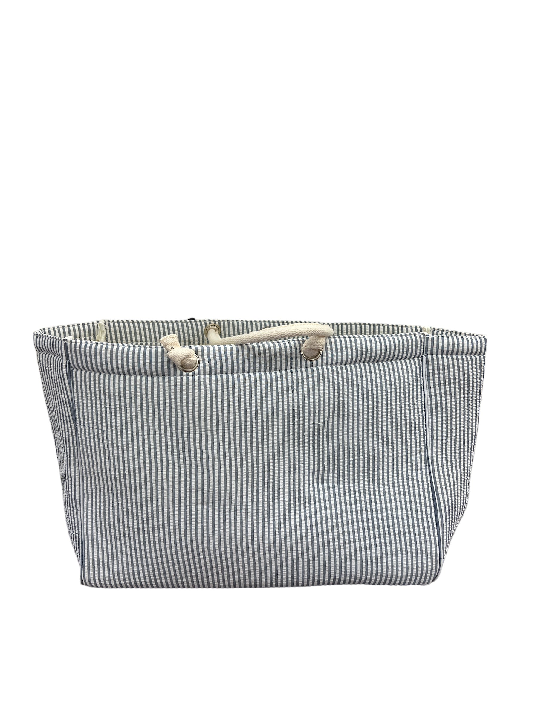 Seersucker Large Tote-420 Bags & Totes-Simply Stylish Boutique-Simply Stylish Boutique | Women’s & Kid’s Fashion | Paducah, KY