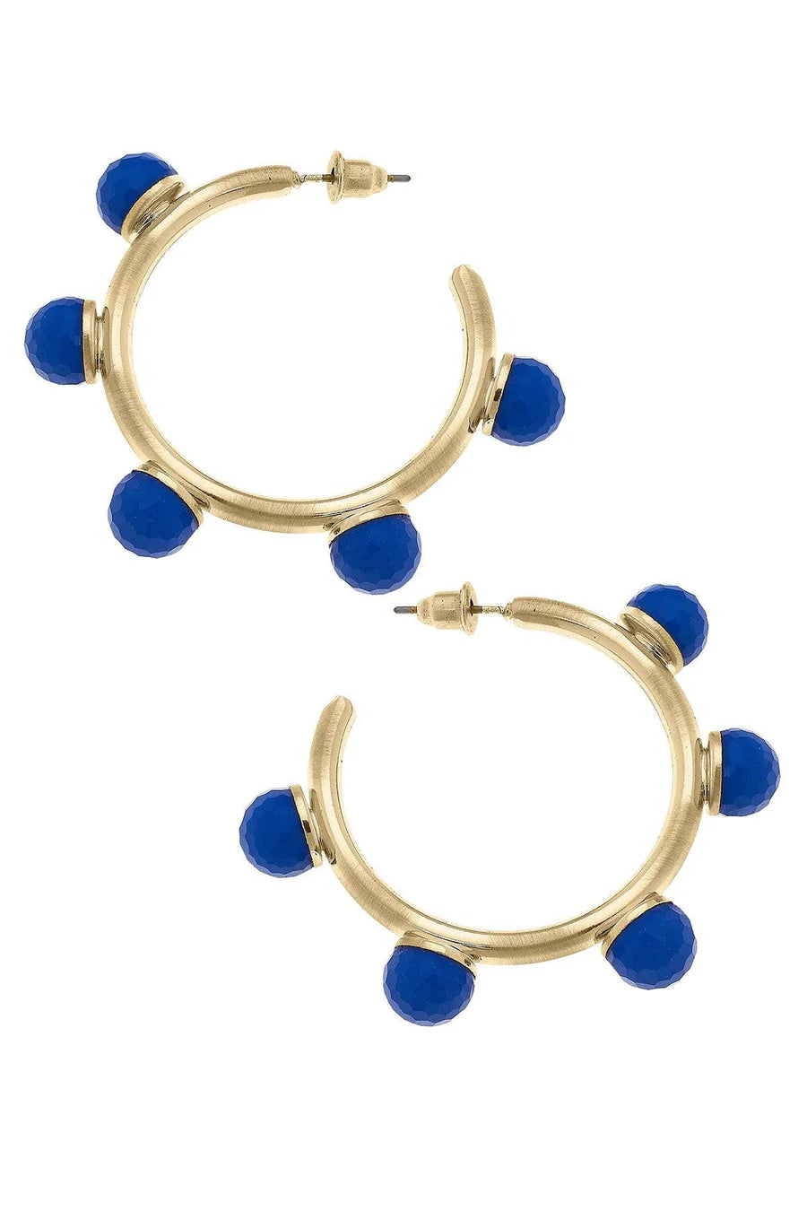 Allison Resin Beaded Hoop Earrings-410 Jewelry-canvas-Simply Stylish Boutique | Women’s & Kid’s Fashion | Paducah, KY