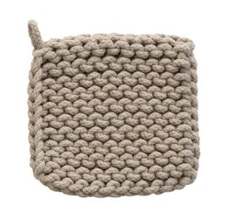 Cotton Crocheted Pot Holder-510 General Gifts-Simply Stylish Boutique-Simply Stylish Boutique | Women’s & Kid’s Fashion | Paducah, KY