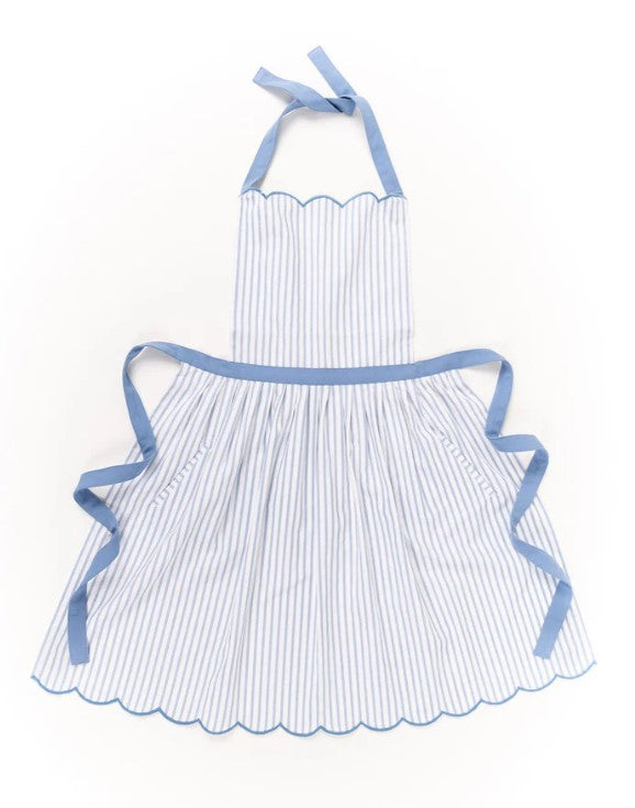 Blue Stripe Apron-510 General Gifts-Simply Stylish Boutique-Simply Stylish Boutique | Women’s & Kid’s Fashion | Paducah, KY