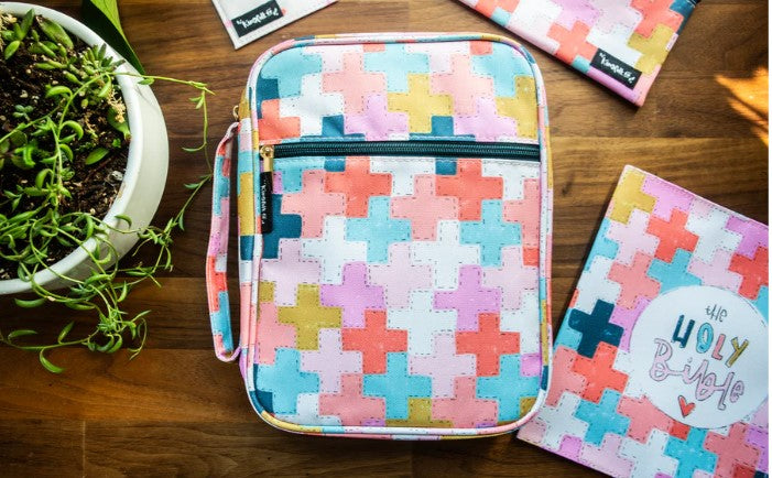 Cross Quilt Bible Cover-420 Bags & Totes-Simply Stylish Boutique-Simply Stylish Boutique | Women’s & Kid’s Fashion | Paducah, KY