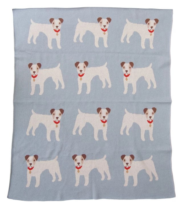 Cotton Knit Baby Blanket - Dogs-520 Baby & Kids Gifts-Simply Stylish Boutique-Simply Stylish Boutique | Women’s & Kid’s Fashion | Paducah, KY