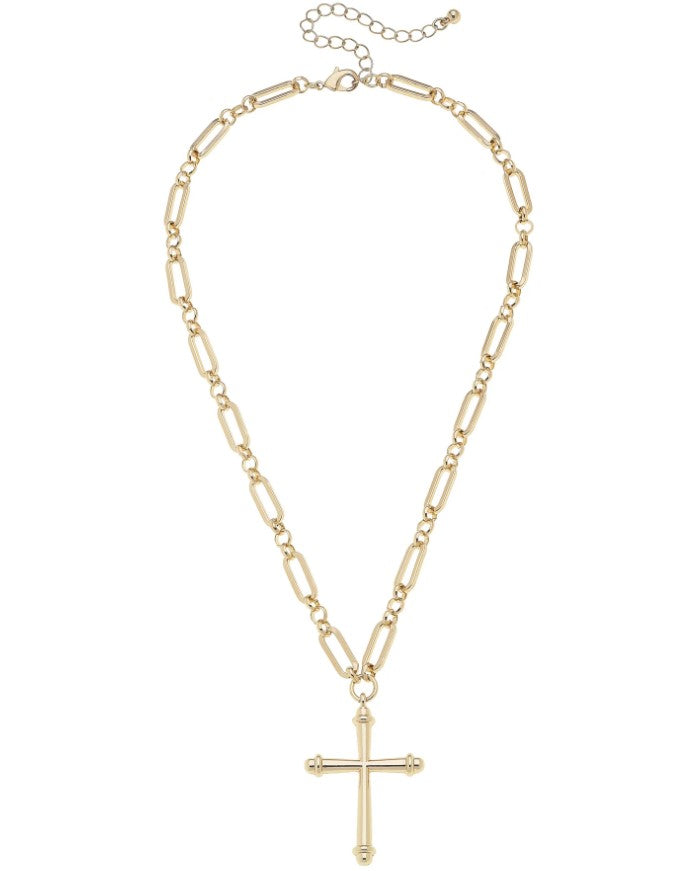 Esther Cross Necklace-410 Jewelry-Simply Stylish Boutique-Simply Stylish Boutique | Women’s & Kid’s Fashion | Paducah, KY