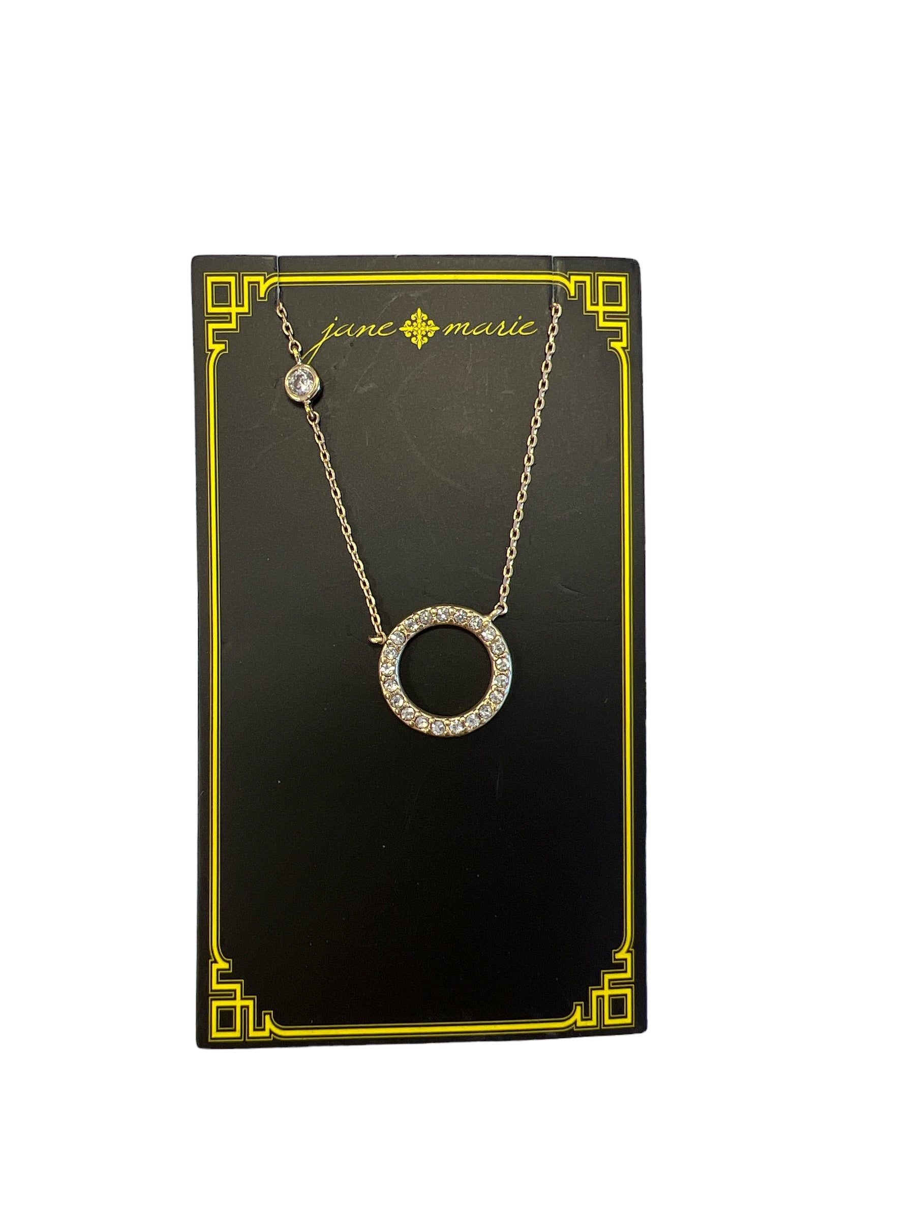 Circle Crystal Necklace-410 Jewelry-Simply Stylish Boutique-Simply Stylish Boutique | Women’s & Kid’s Fashion | Paducah, KY