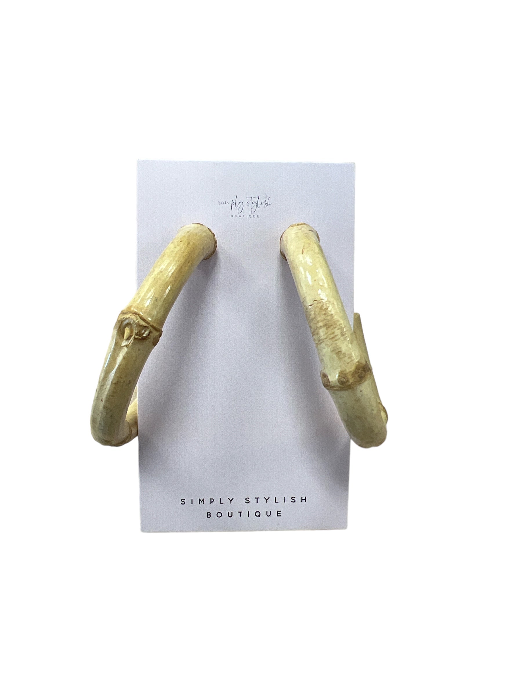 Bamboo Hoops-410 Jewelry-Simply Stylish Boutique-Simply Stylish Boutique | Women’s & Kid’s Fashion | Paducah, KY