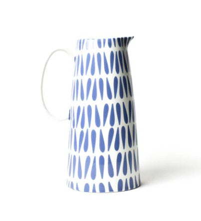 Iris Blue Drop Pedestal Pitcher-510 General Gifts-Simply Stylish Boutique-Simply Stylish Boutique | Women’s & Kid’s Fashion | Paducah, KY