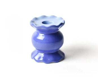 Iris Blue Small Ruffle Knob Candle Holder-510 General Gifts-Simply Stylish Boutique-Simply Stylish Boutique | Women’s & Kid’s Fashion | Paducah, KY