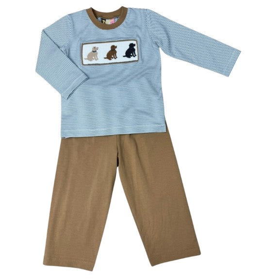 Lab Trio Smocked Pant Set-520 Baby & Kids Gifts-Simply Stylish Boutique-Simply Stylish Boutique | Women’s & Kid’s Fashion | Paducah, KY